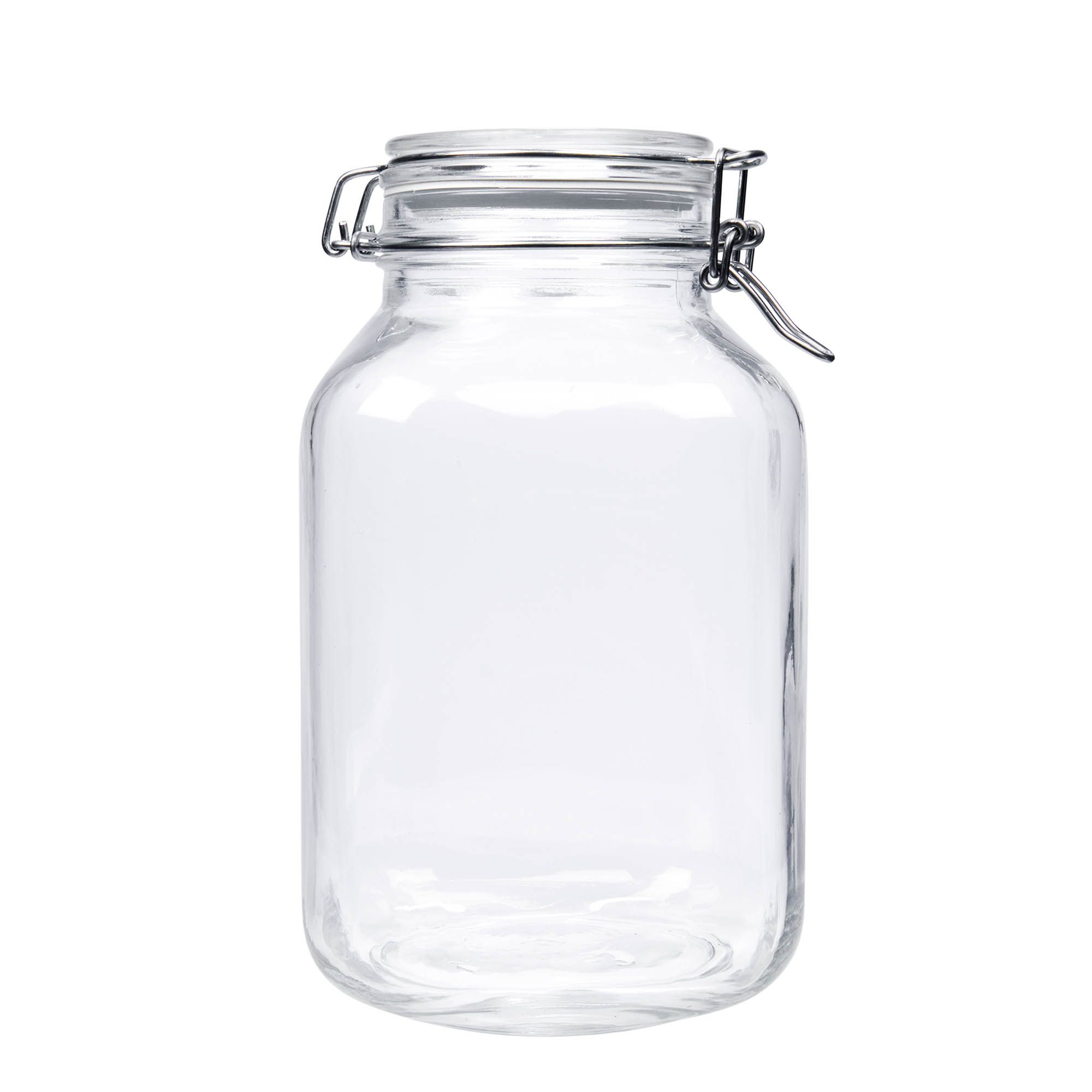 Βάζο με καπάκι με κλιπ 'Fido' 3.000 ml, τετράγωνο, στόμιο: καπάκι με κλιπ