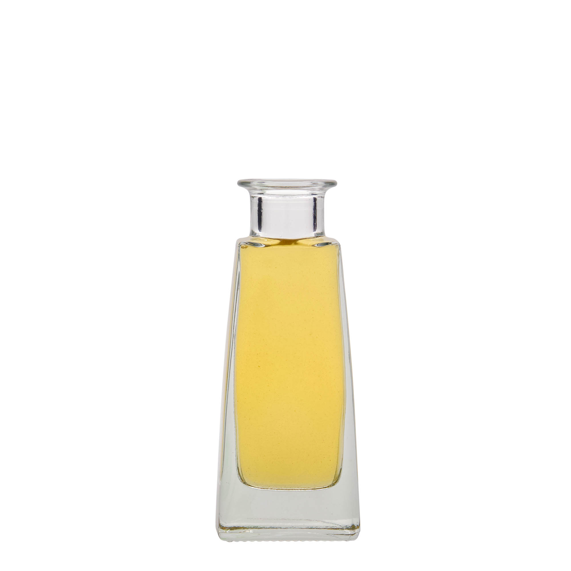 Γυάλινο μπουκάλι 'Timmy' 100 ml, ορθογώνιο, στόμιο: φελλός