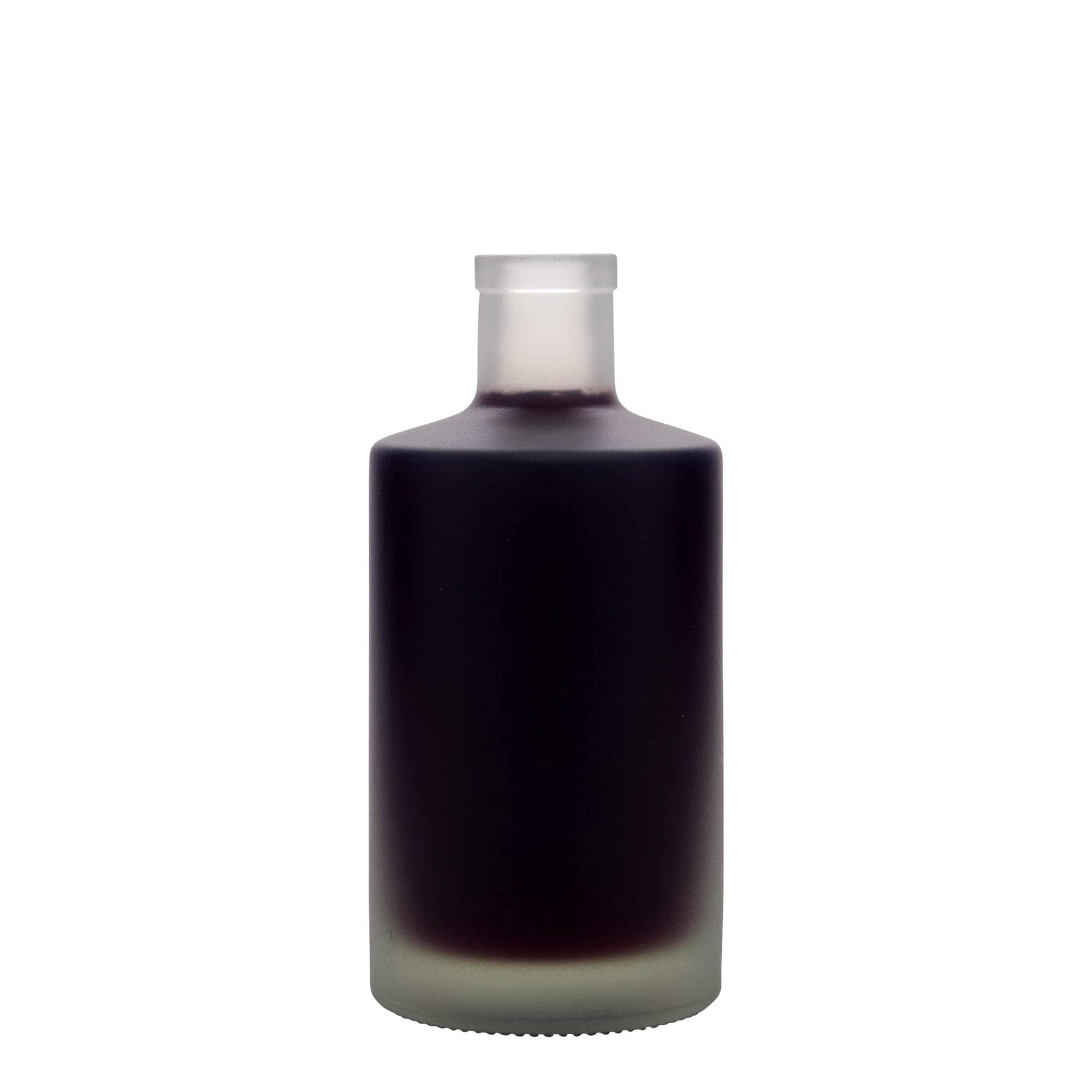 Γυάλινο μπουκάλι 'Caroline' 500 ml, εφέ του πάγου, στόμιο: φελλός
