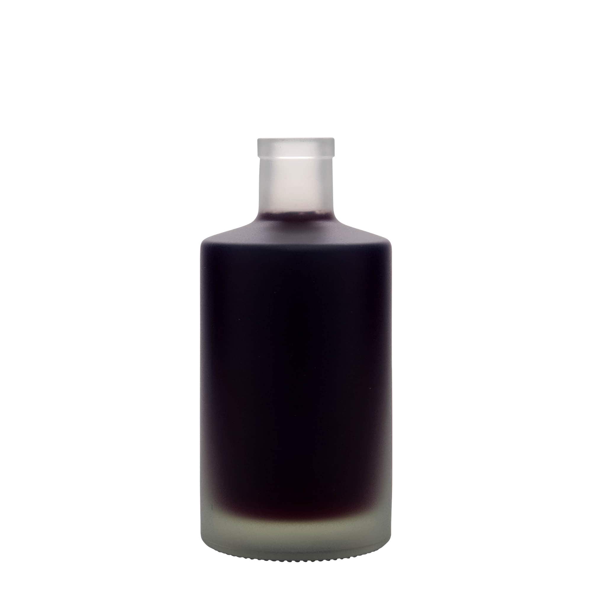 Γυάλινο μπουκάλι 'Caroline' 500 ml, εφέ του πάγου, στόμιο: φελλός