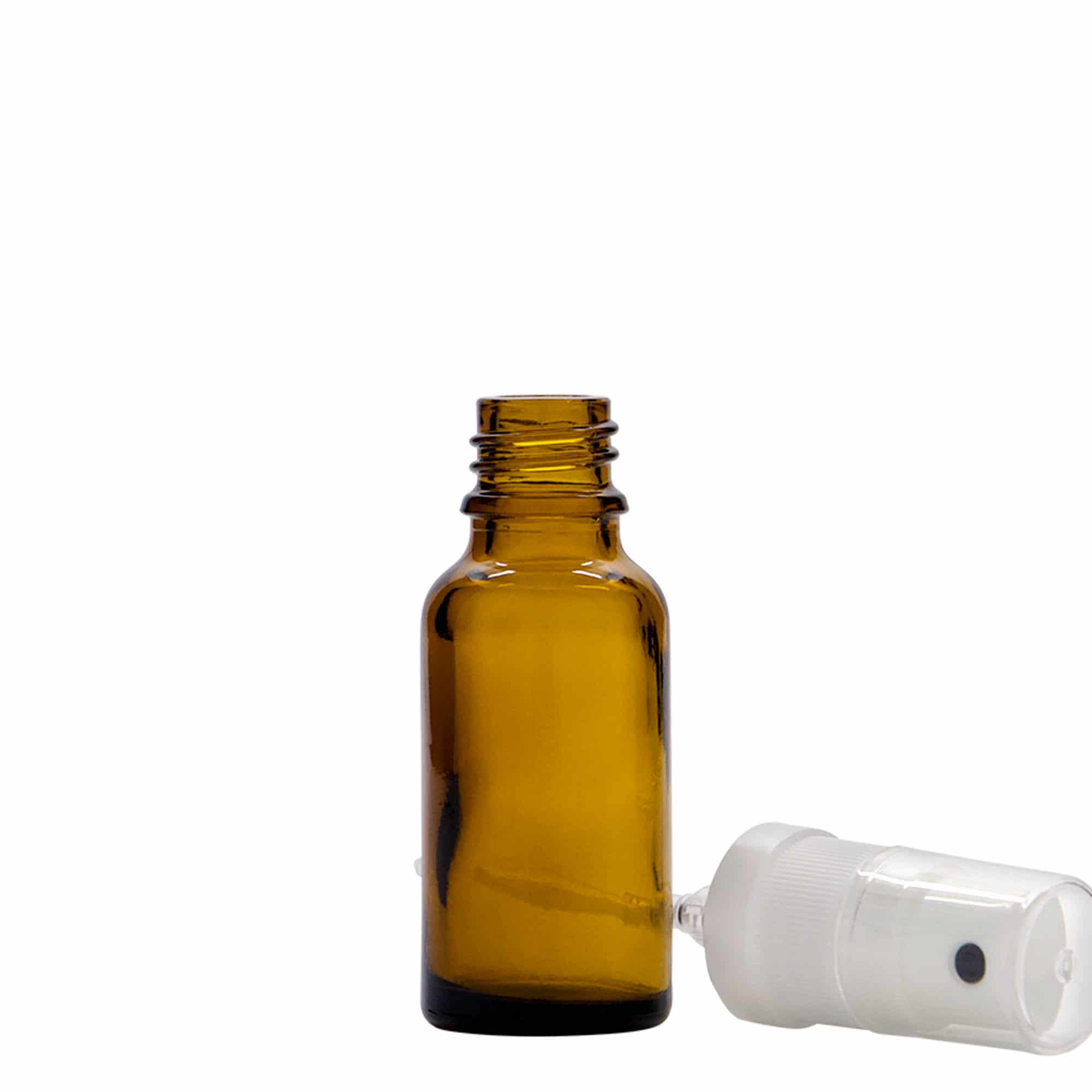 Μπουκάλι ψεκασμού φαρμάκου 20 ml, γυάλινο, καφέ, στόμιο: DIN 18