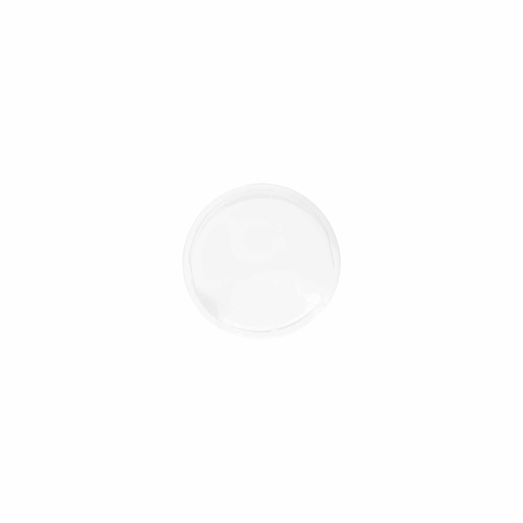 Κάλυμμα με βιδωτό κλείσιμο Disc Top, πλαστικό PP, λευκό, για άνοιγμα: 24/410