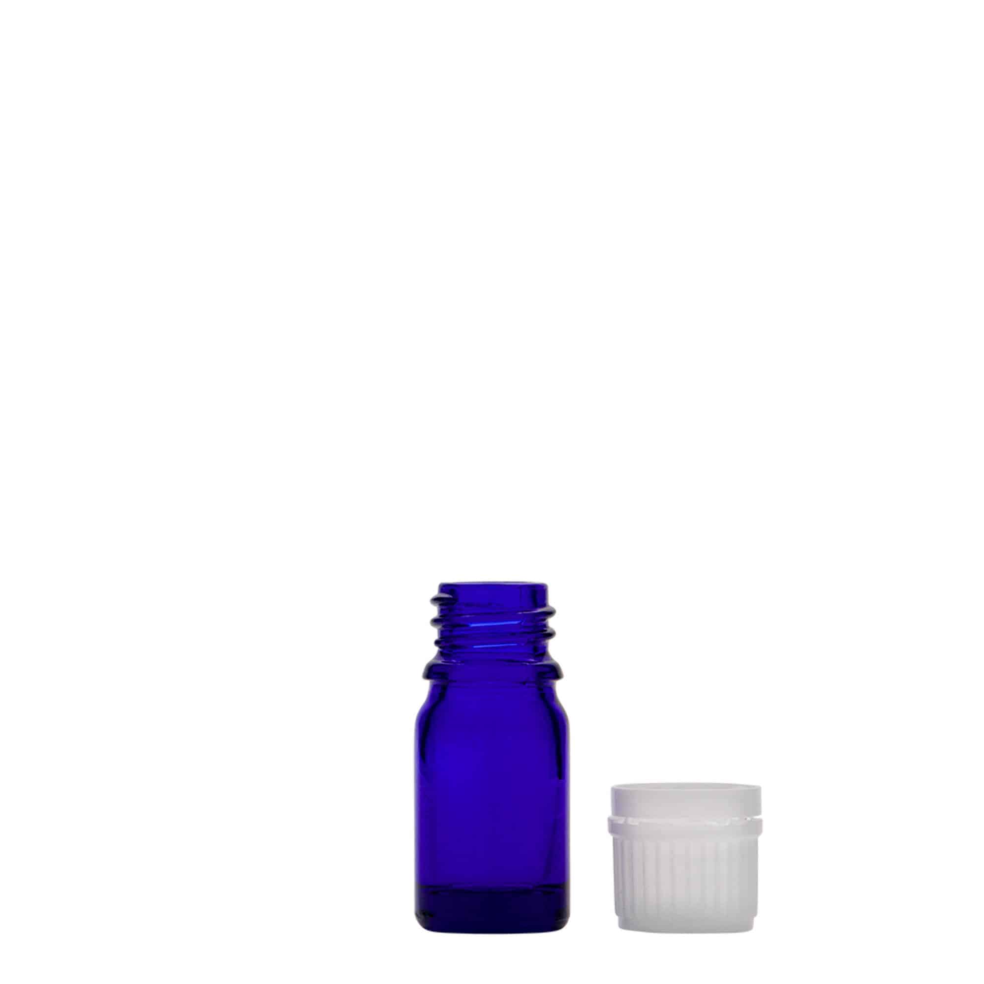 Μπουκάλι φαρμάκου 5 ml, γυάλινο, μπλε ρουά, στόμιο: DIN 18