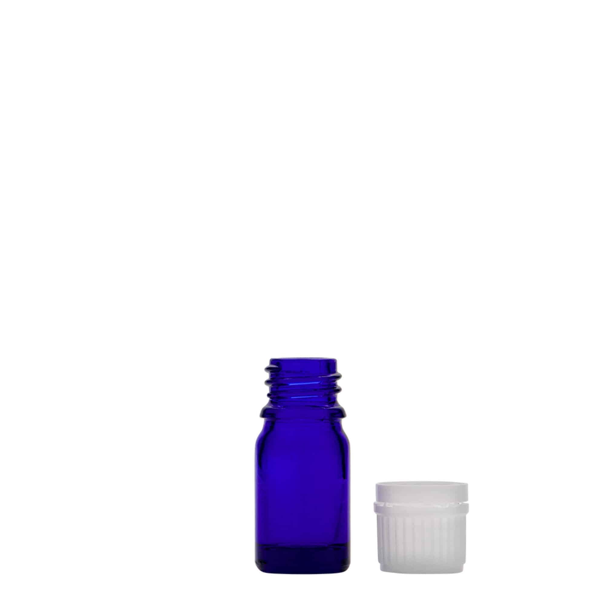 5 ml φιαλίδιο φαρμάκου, γυαλί, βασιλικό μπλε, στόμιο: DIN 18