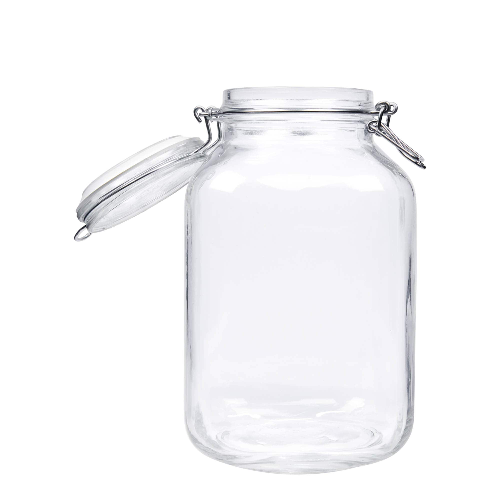 Βάζο με καπάκι με κλιπ 'Fido' 3.000 ml, τετράγωνο, στόμιο: καπάκι με κλιπ