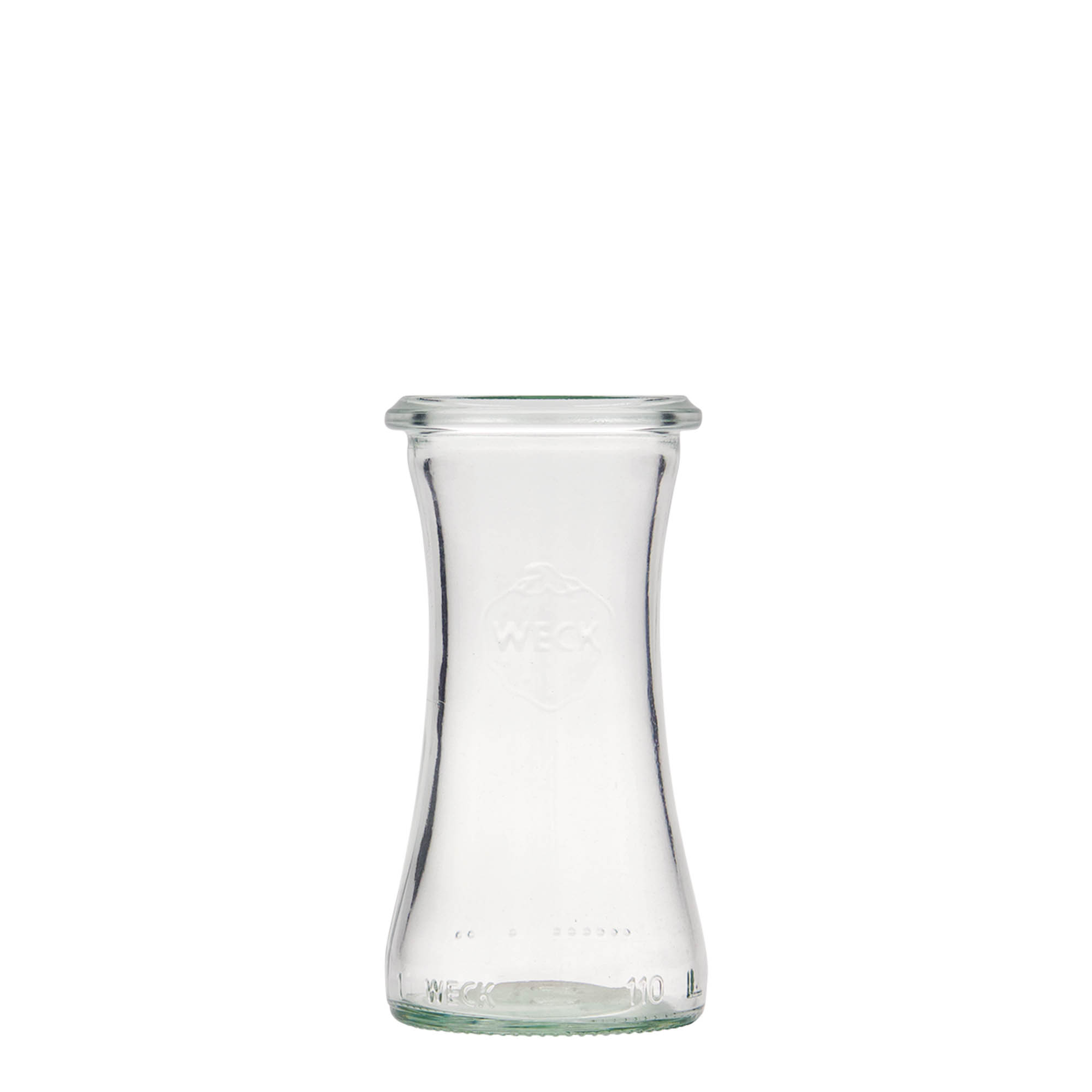 Βάζο για εκλεκτά τρόφιμα WECK 110 ml, στόμιο: στρογγυλεμένο χείλος Βάζο για εκλεκτά τρόφιμα WECK 110 ml, στόμιο: στρογγυλεμένο χείλος