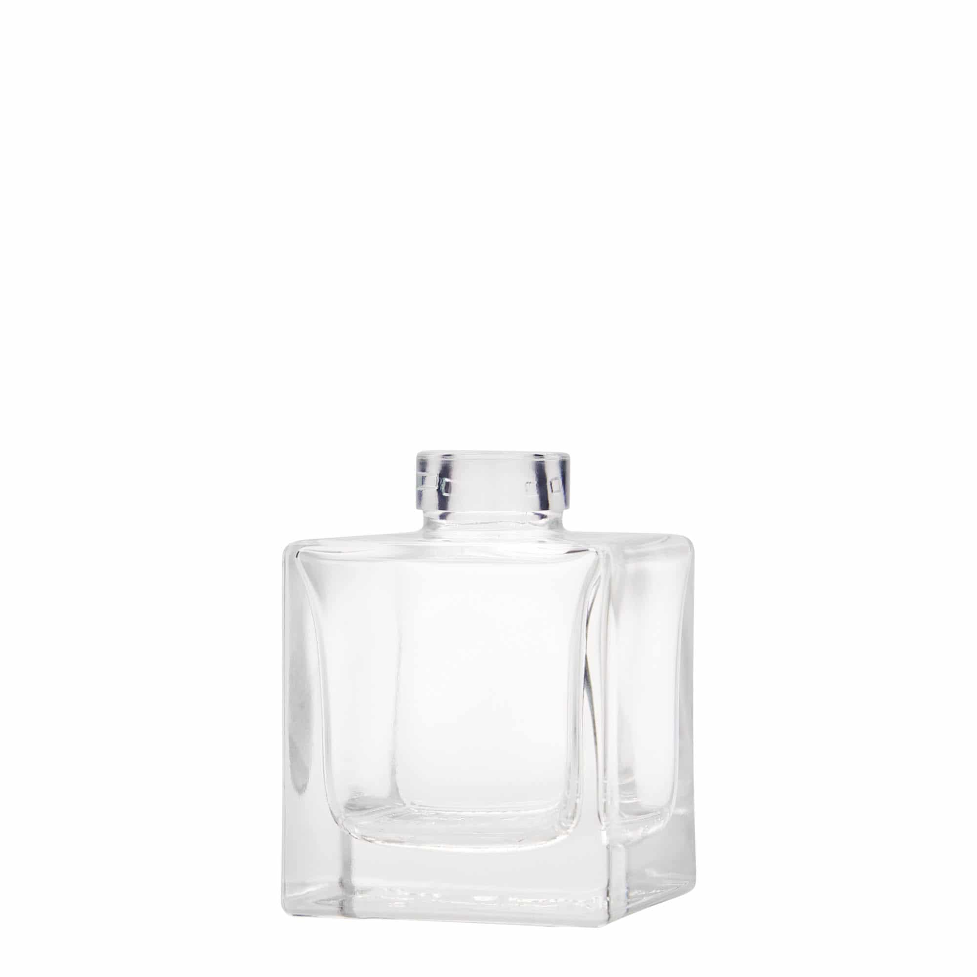 Γυάλινο μπουκάλι 'Cube' 100 ml, τετράγωνο, στόμιο: φελλός