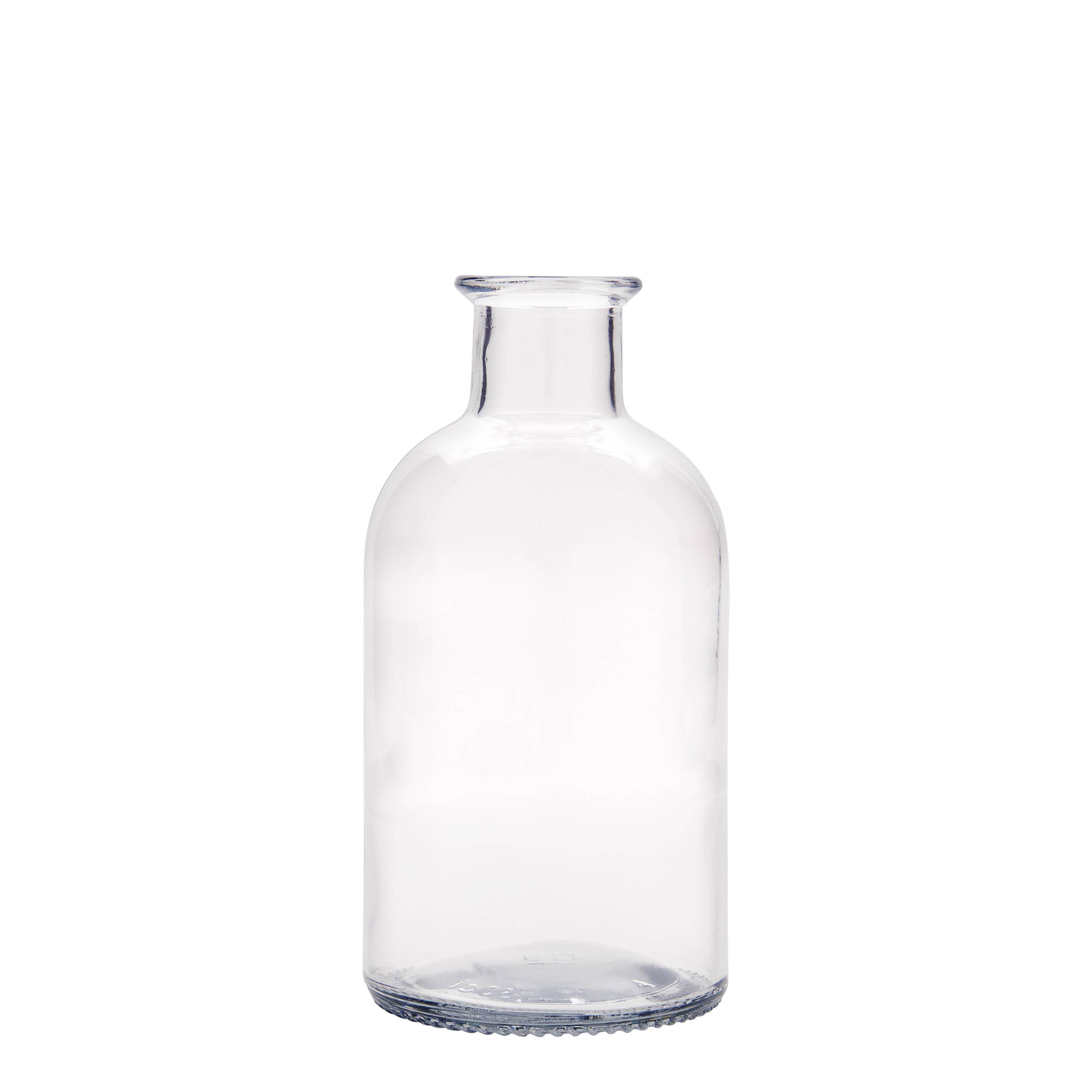 Γυάλινο μπουκάλι φαρμακείου 'Italia' 500 ml, στόμιο: φελλός