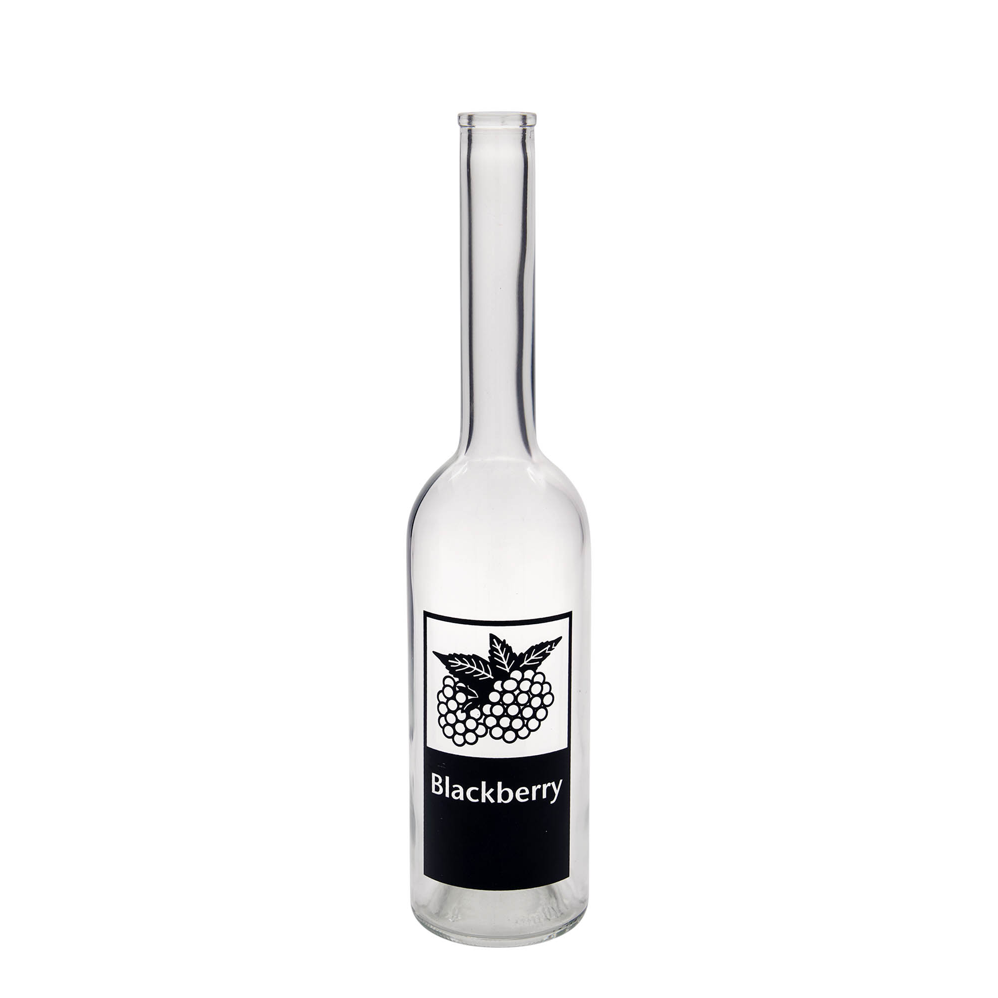 Γυάλινο μπουκάλι 'Opera' 500 ml, σχέδιο: Blackberry, στόμιο: φελλός Γυάλινο μπουκάλι 'Opera' 500 ml, σχέδιο: Blackberry, στόμιο: φελλός