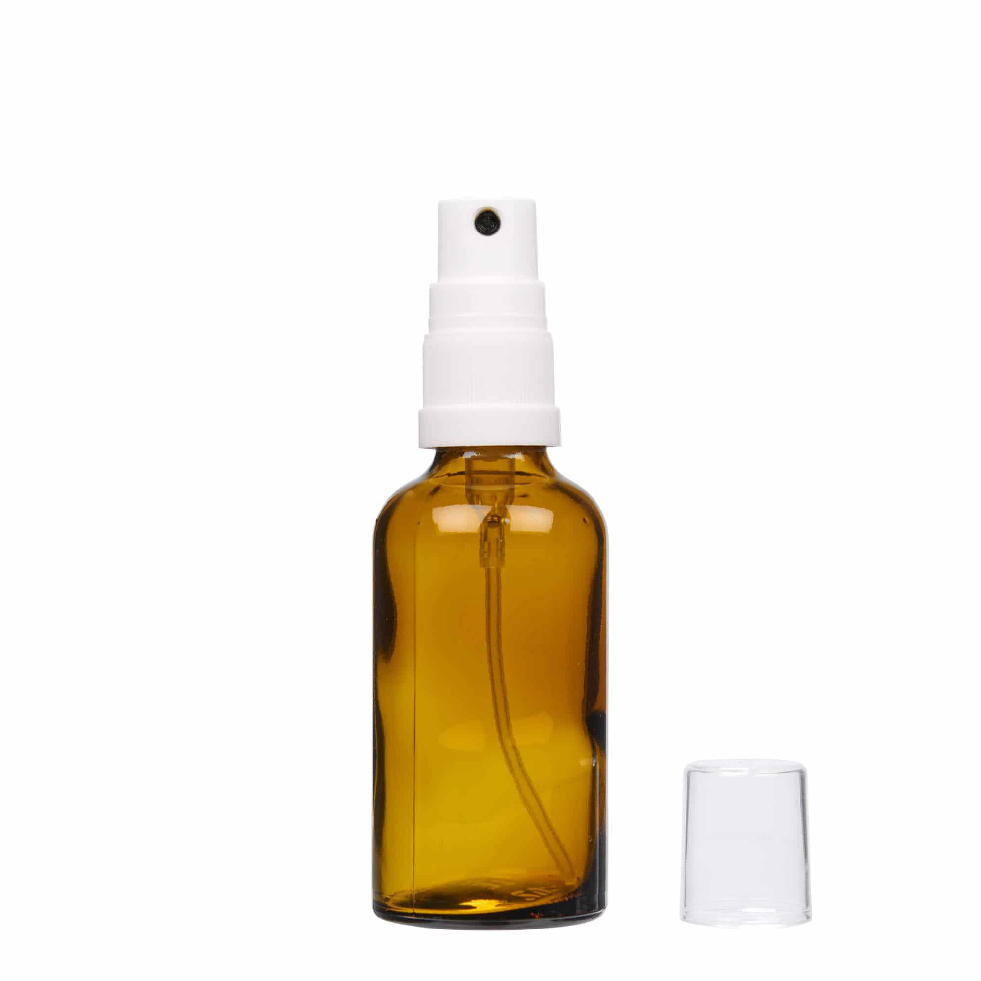 Μπουκάλι ψεκασμού φαρμάκου 50 ml, γυάλινο, καφέ, στόμιο: DIN 18