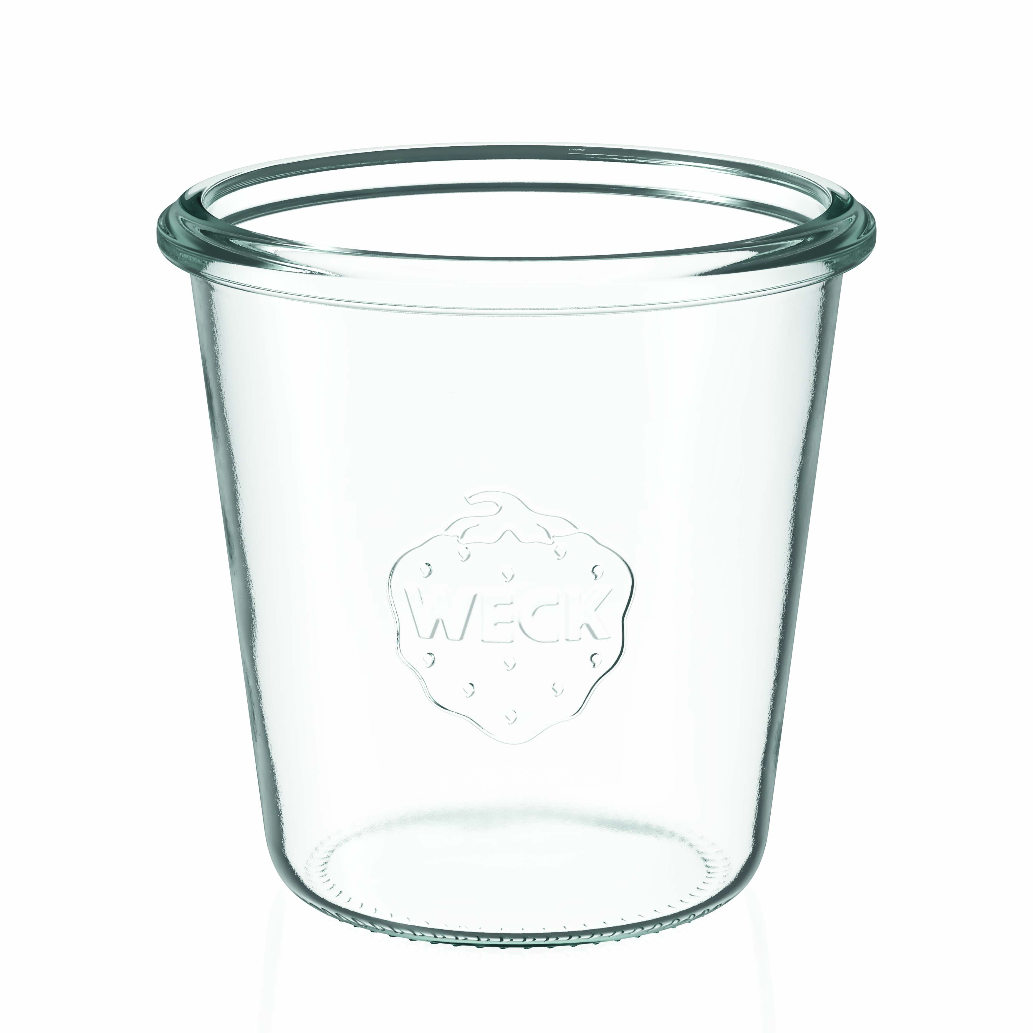 6x Ψηλό κυλινδρικό βάζο WECK 290 ml με γυάλινο καπάκι RR 80