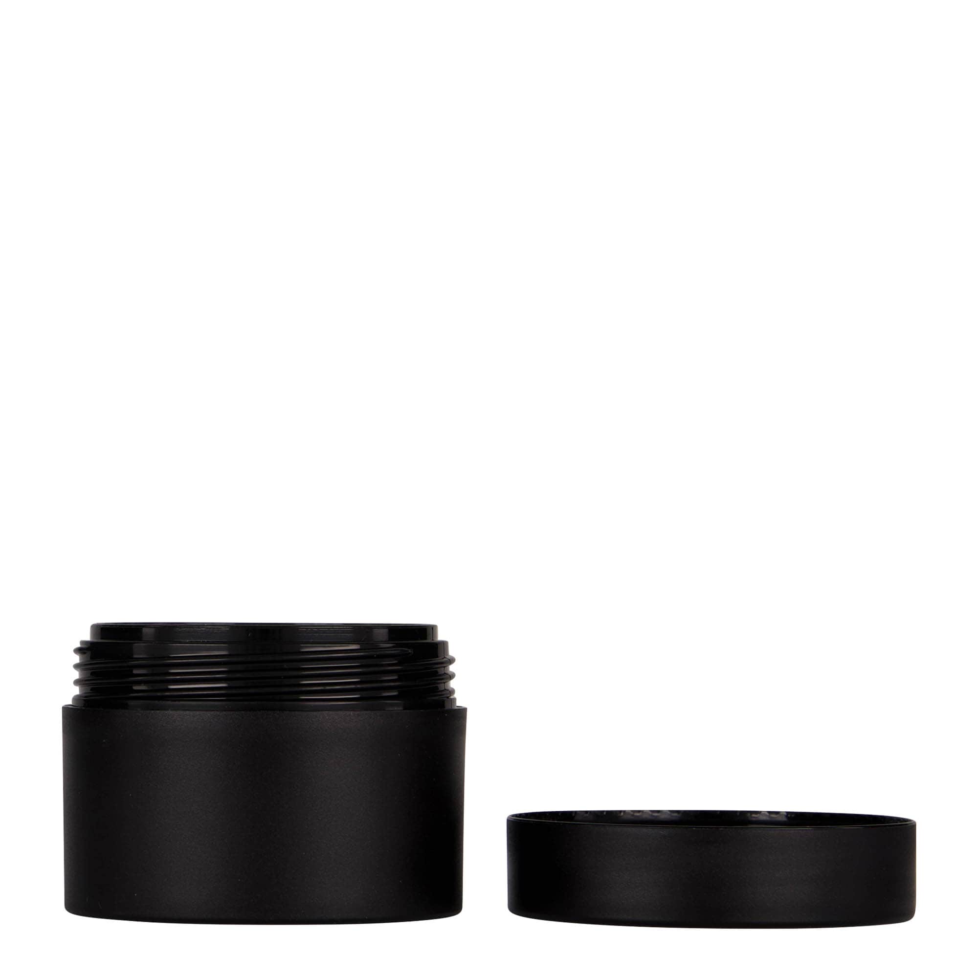 Πλαστικό βάζο 'Antonella' 50 ml, PP, μαύρο, στόμιο: βιδωτό πώμα