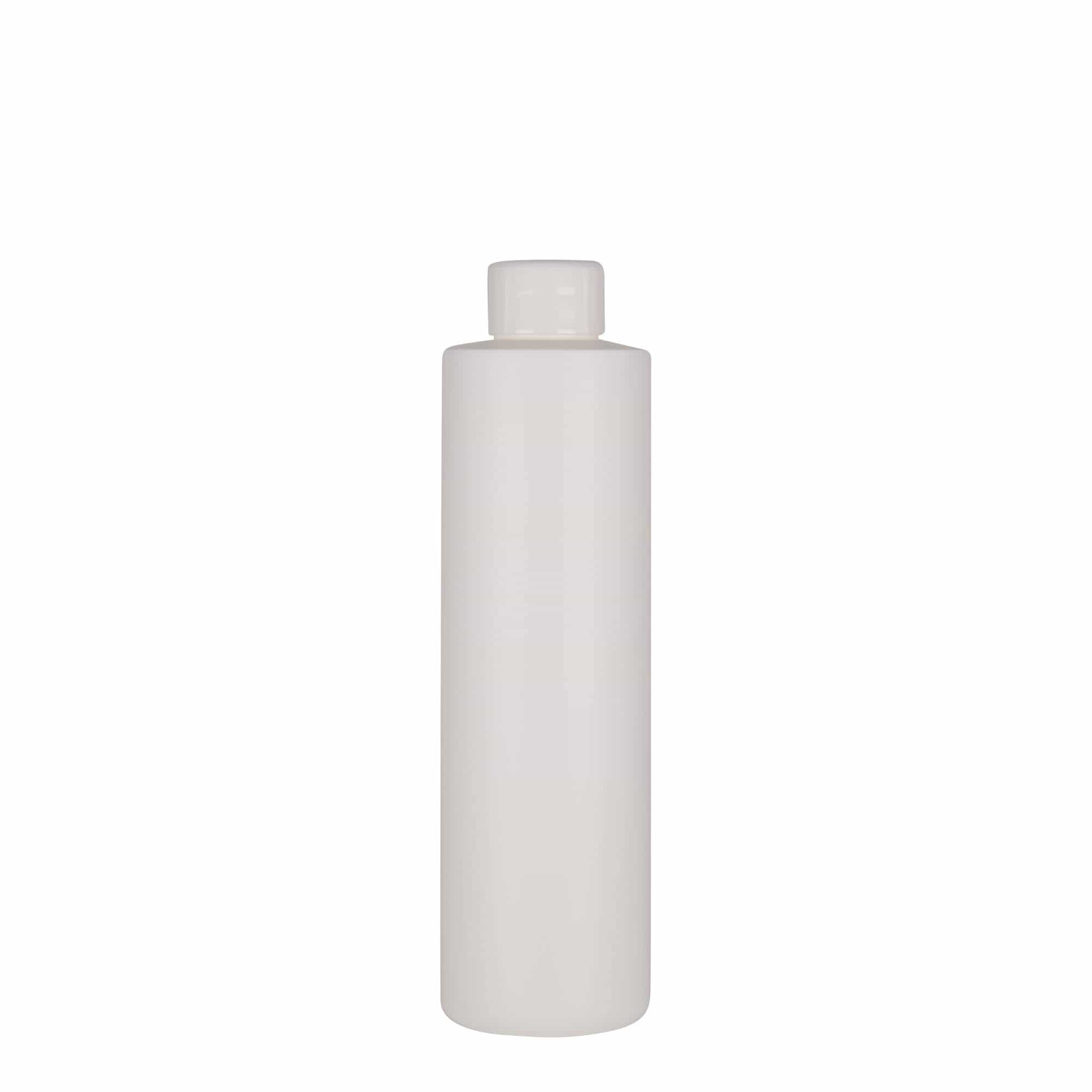 Πλαστικό μπουκάλι 'Pipe' 250 ml, Green HDPE, λευκό, στόμιο: GPI 24/410