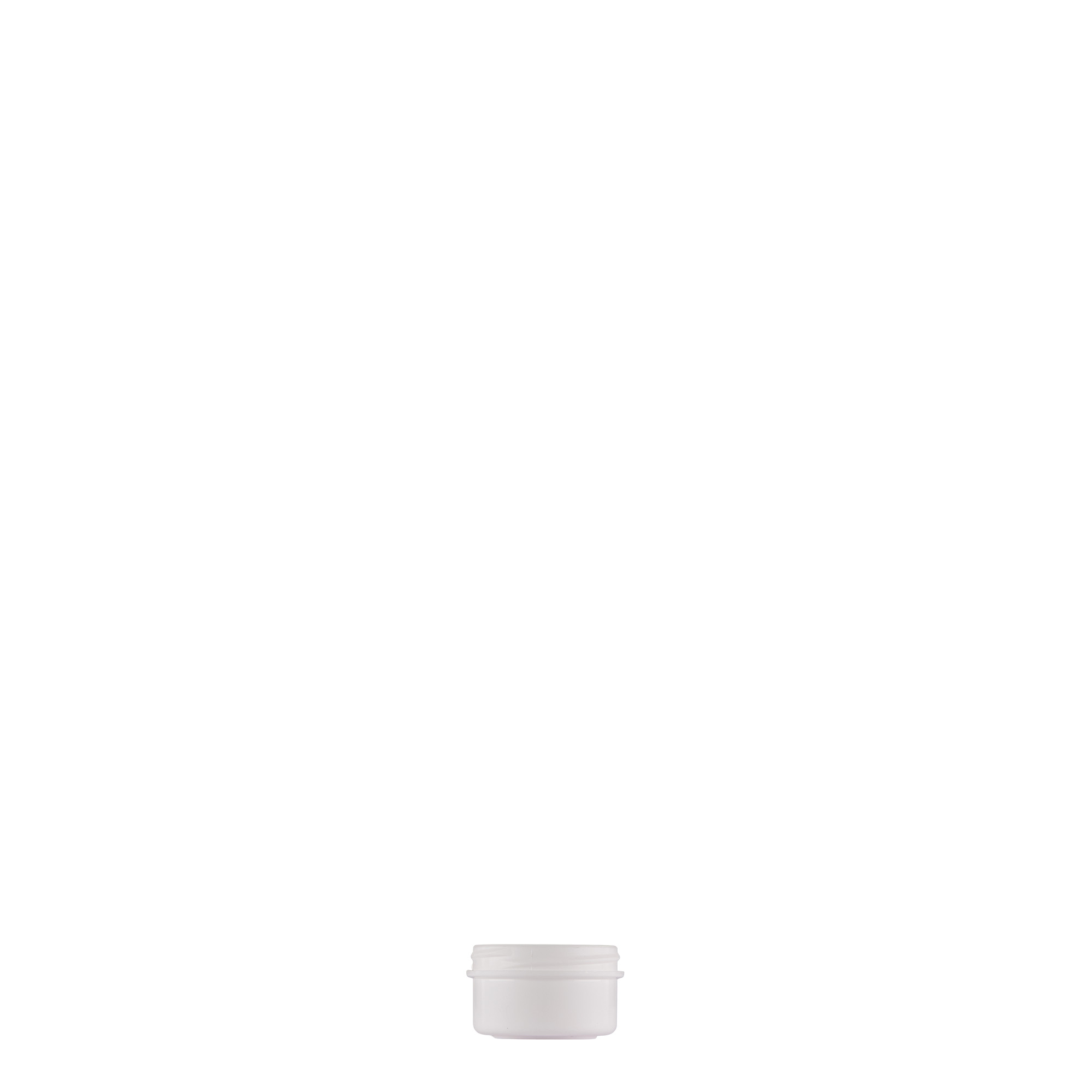 Πλαστικό βάζο 'White Line' 6 ml, PP, λευκό, στόμιο: βιδωτό πώμα