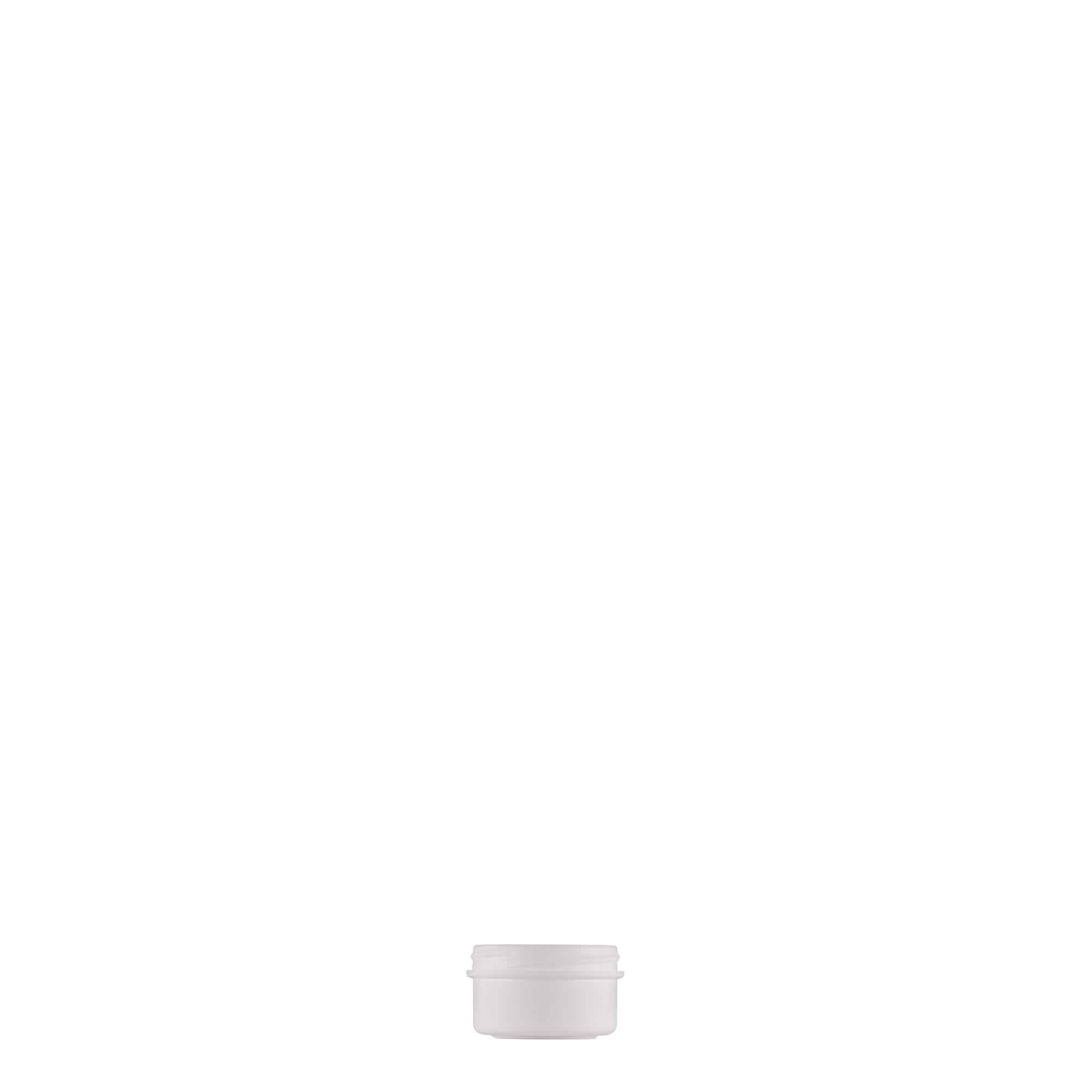 6 ml πλαστικό δοχείο 'White Line', PP, λευκό, στόμιο: βιδωτό καπάκι