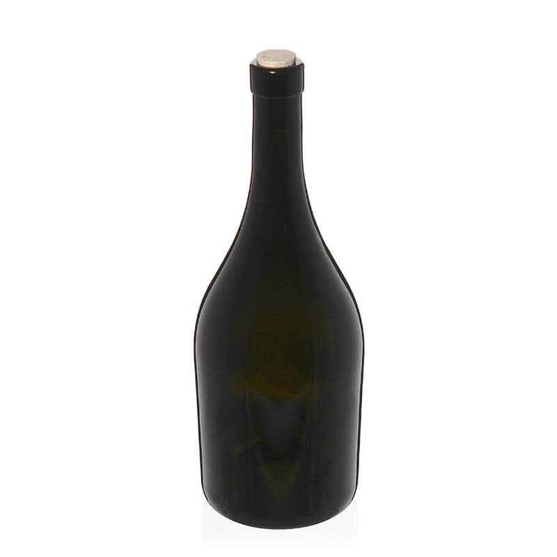 Μπουκάλι κρασιού 'Exclusive' 750 ml, πράσινο αντικέ, στόμιο: φελλός