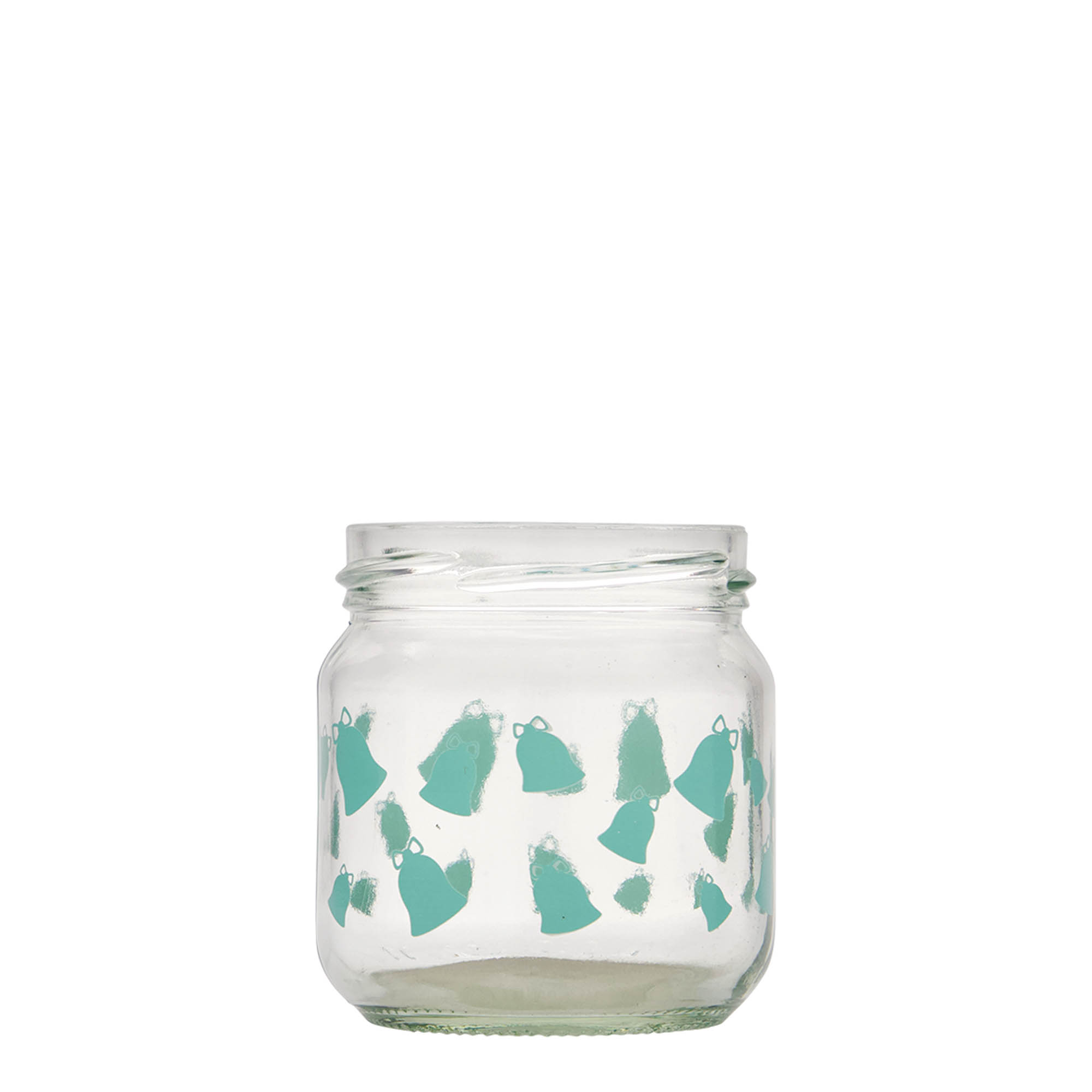 Στρογγυλό βάζο 212 ml, σχέδιο: καμπάνες, στόμιο: twist-off (TO 66) Στρογγυλό βάζο 212 ml, σχέδιο: καμπάνες, στόμιο: twist-off (TO 66)