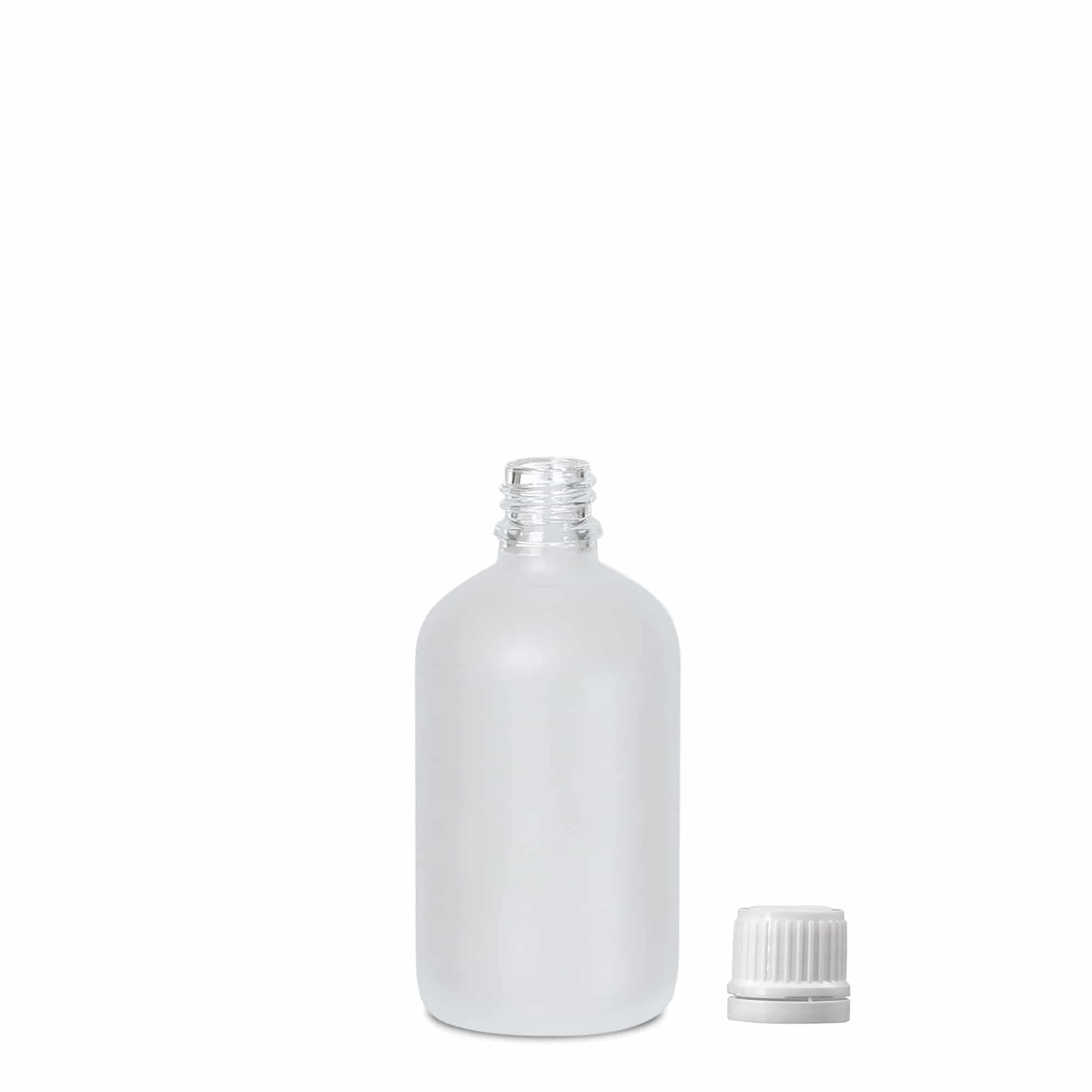100 ml φιαλίδιο φαρμάκου, γυάλινο, παγωμένο, στόμιο: DIN 18