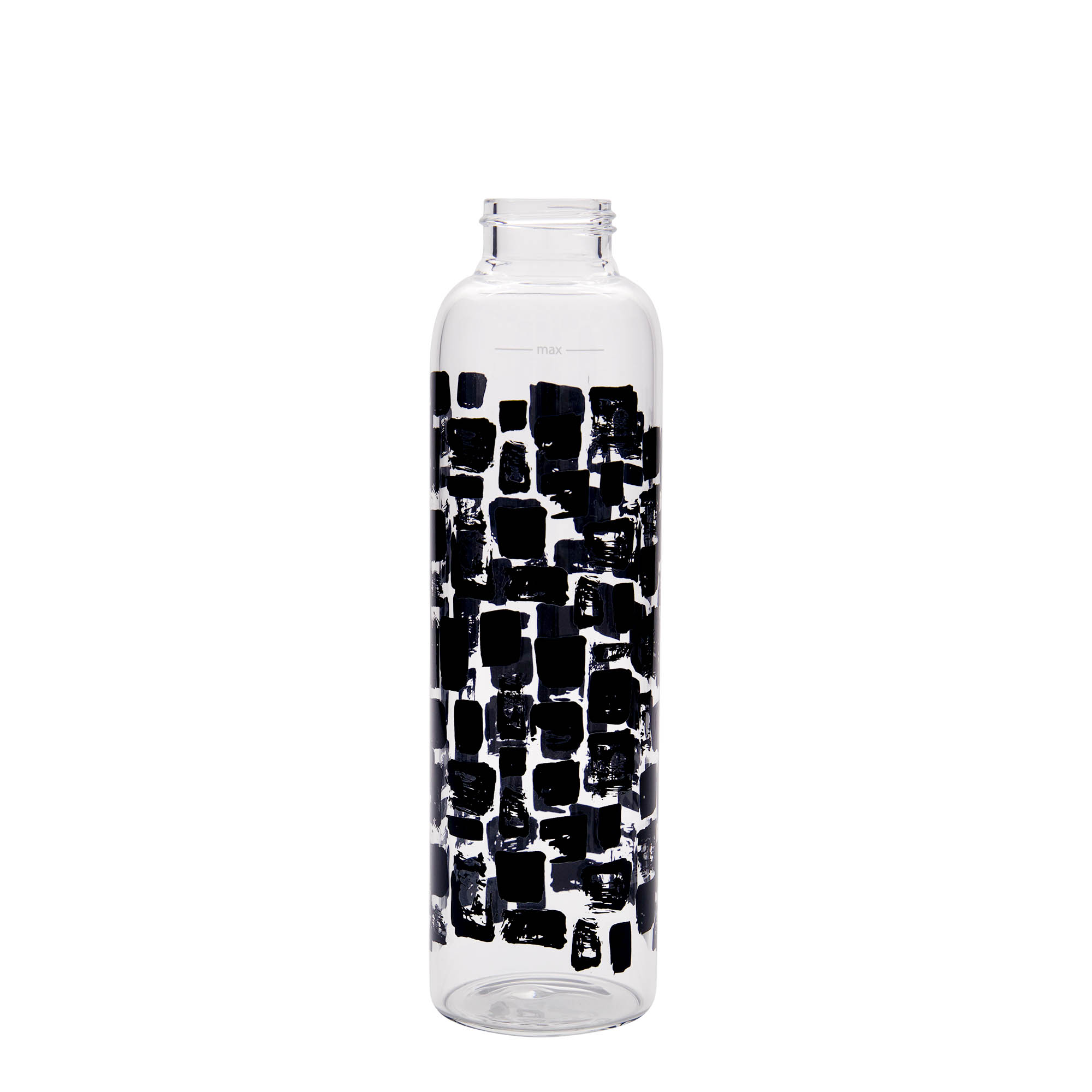 500 ml Παγούρι πόσης 'Περσέας - Μαύρα Ορθογώνια', Στόμιο: Βιδωτό καπάκι