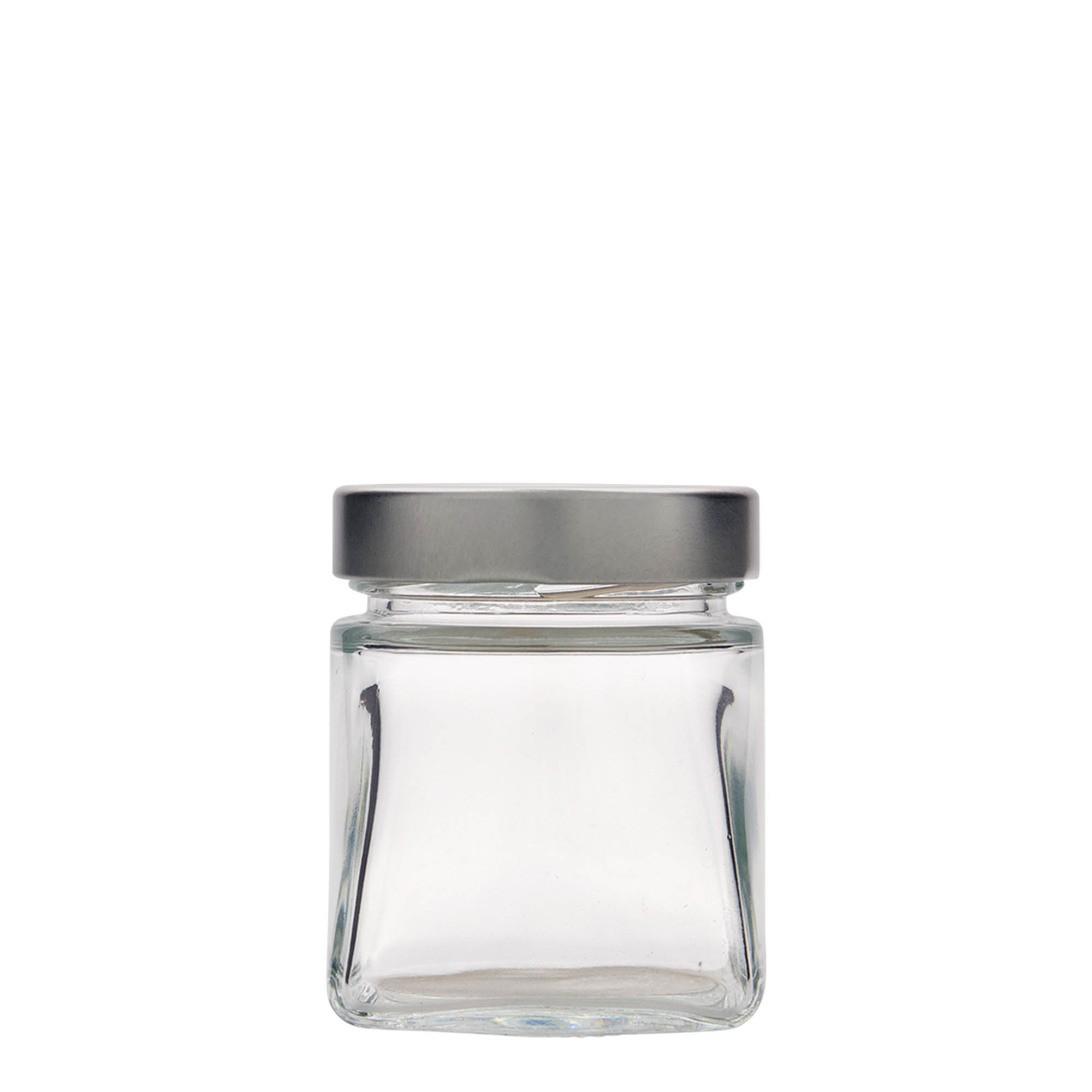 Τετράγωνο βάζο 'Luxor' 212 ml, στόμιο: deep twist-off (DTO 63)
