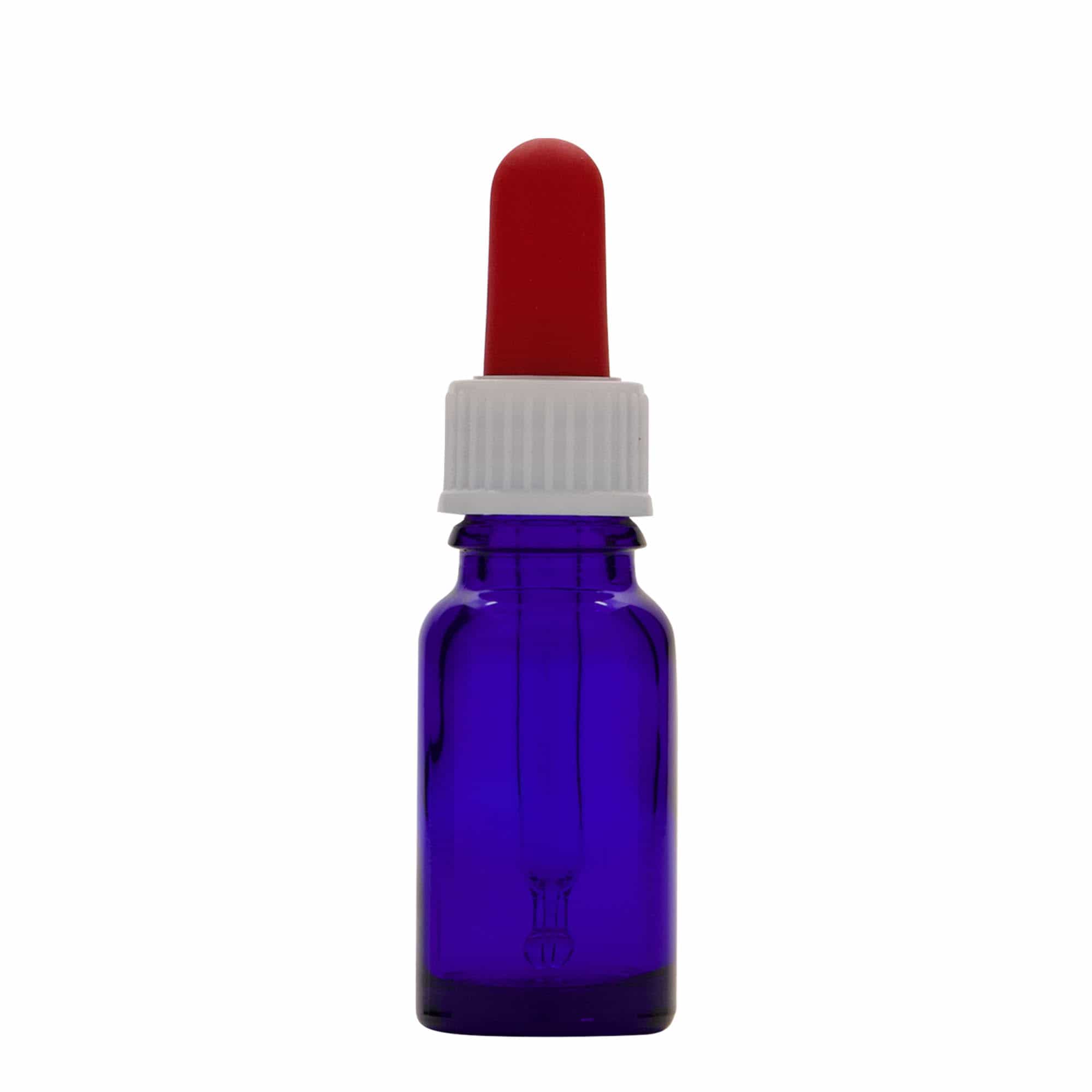 Μπουκάλι φαρμάκου με σταγονόμετρο 10 ml, γυάλινο, μπλε ρουά-κόκκινο, στόμιο: DIN 18 Μπουκάλι φαρμάκου με σταγονόμετρο 10 ml, γυάλινο, μπλε ρουά-κόκκινο, στόμιο: DIN 18