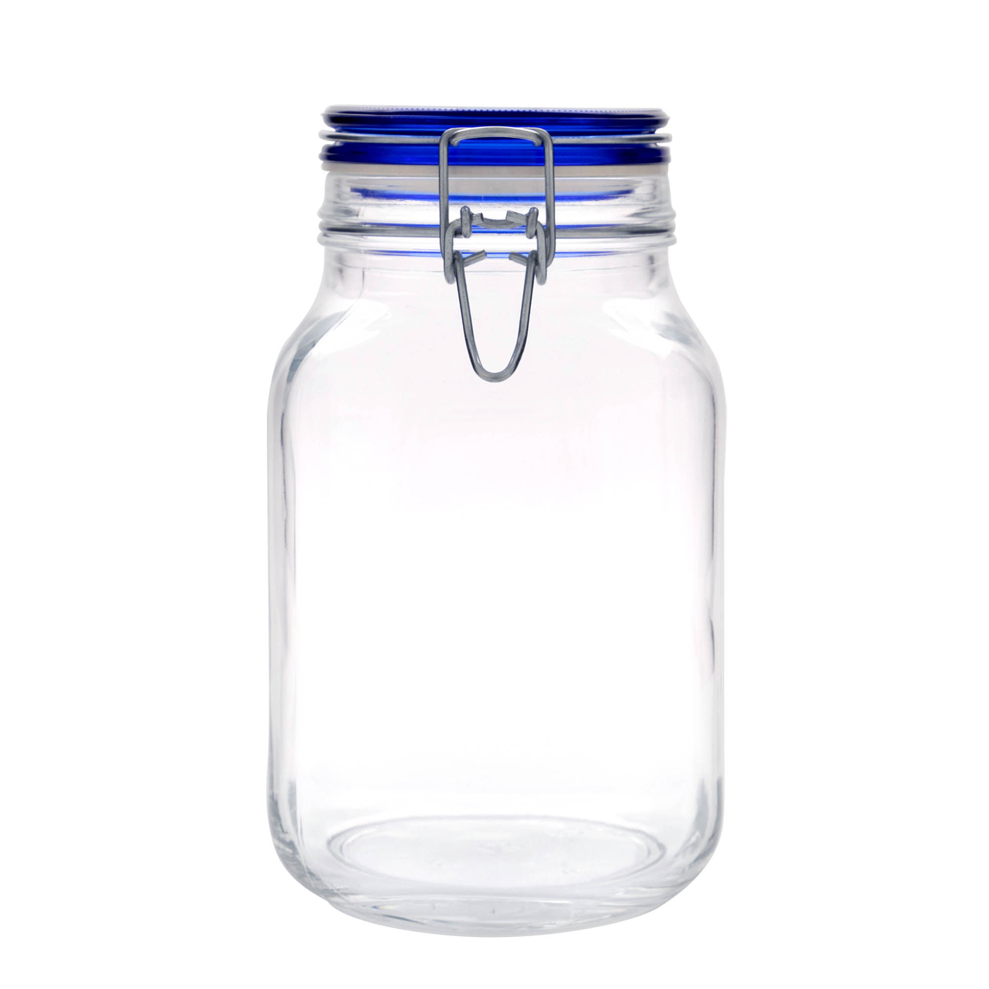 Βάζο με καπάκι με κλιπ 'Fido' Blue Top 2.000 ml, τετράγωνο, στόμιο: καπάκι με κλιπ