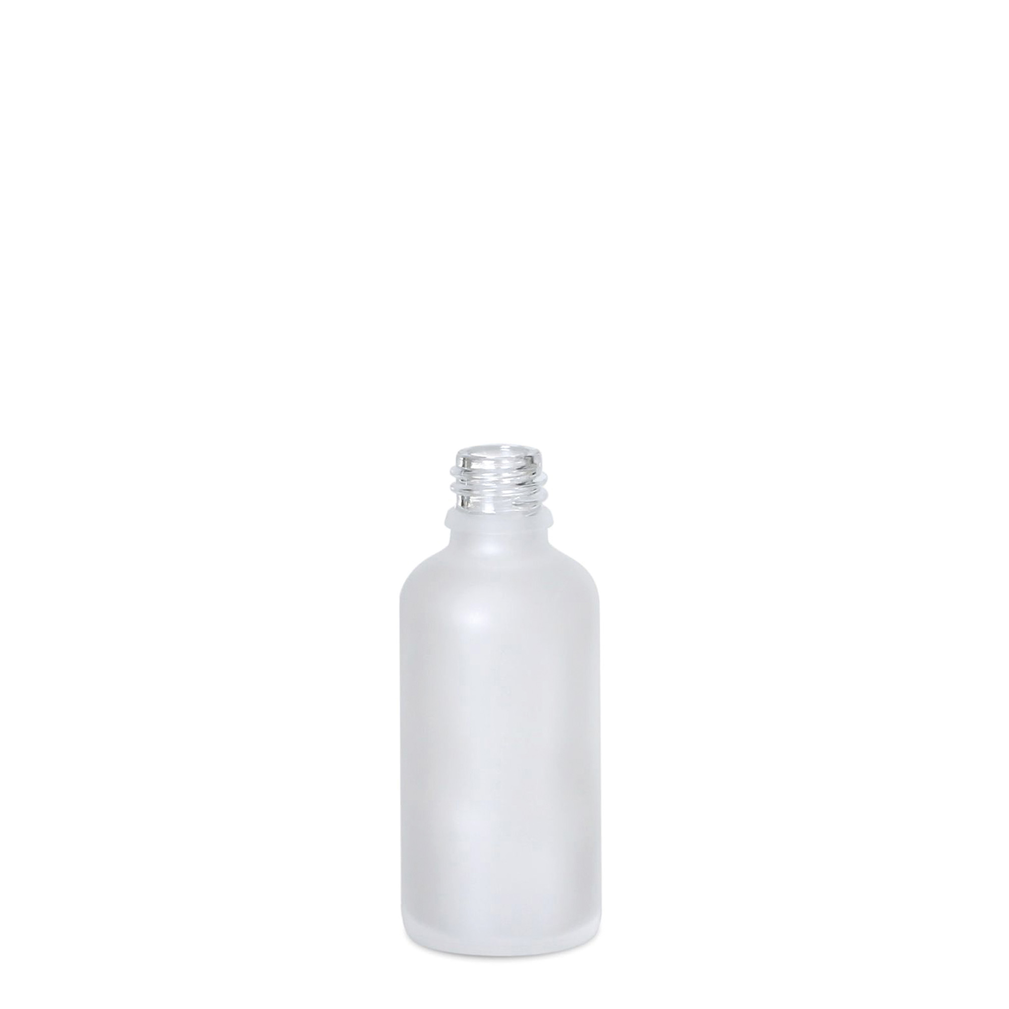50 ml Medizinflasche, Glas, geeist, Mündung: DIN 18 50 ml Medizinflasche, Glas, geeist, Mündung: DIN 18