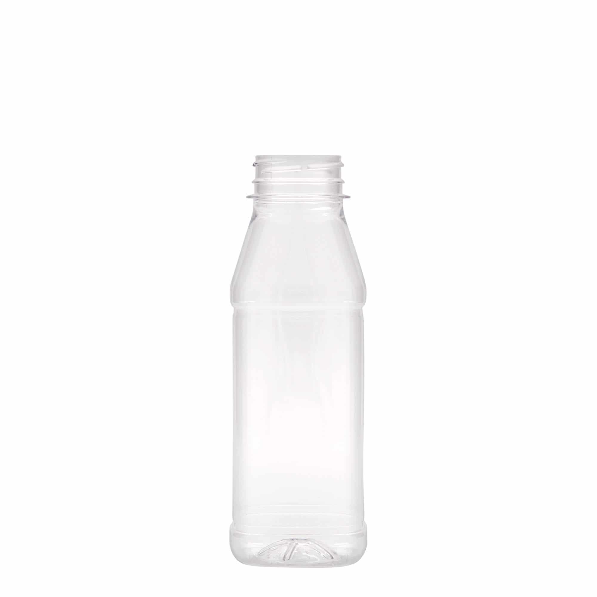 Μπουκάλι PET 'Milk and Juice Carré' 330 ml, τετράγωνο, πλαστικό, στόμιο: 38 mm Μπουκάλι PET 'Milk and Juice Carré' 330 ml, τετράγωνο, πλαστικό, στόμιο: 38 mm