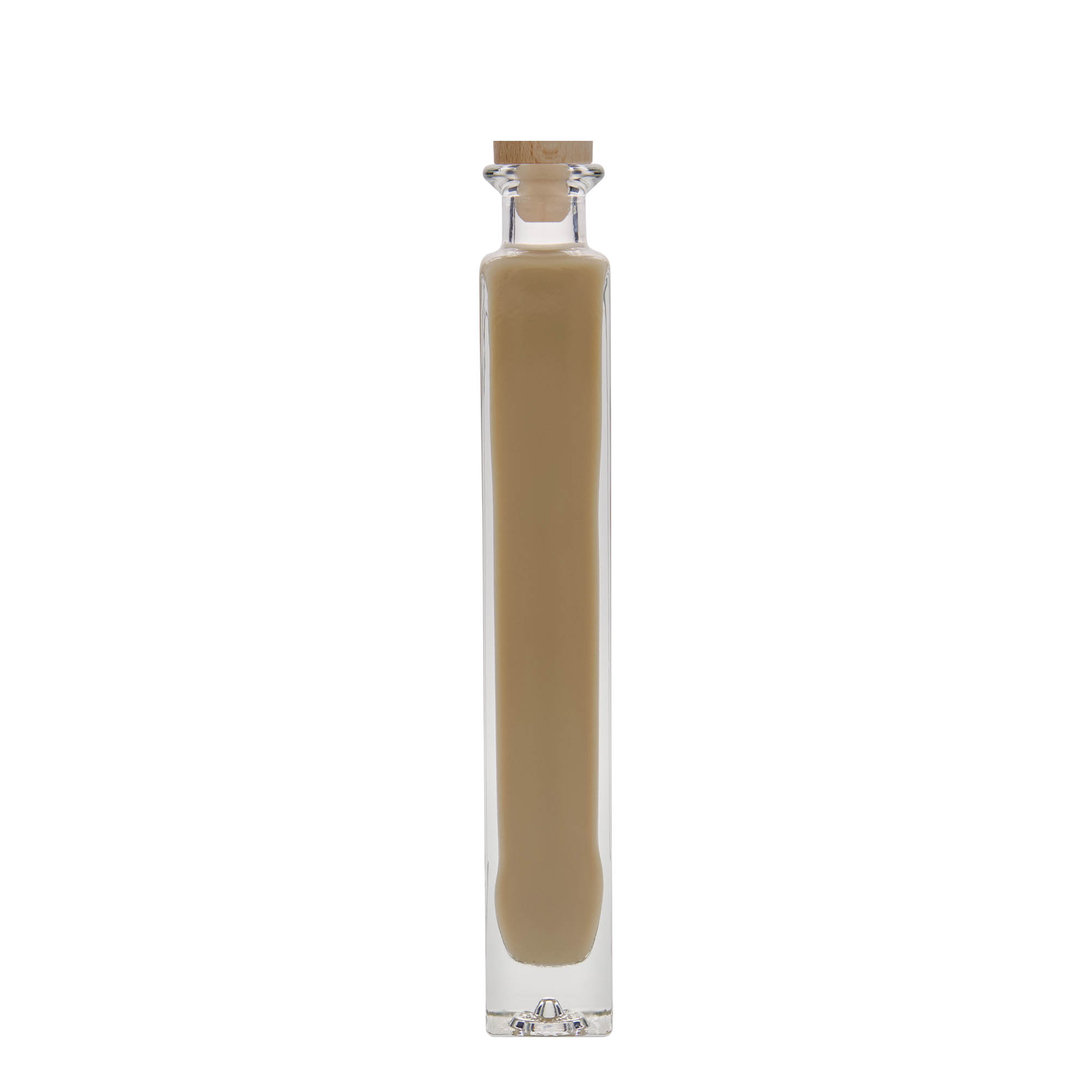 Γυάλινο μπουκάλι 'Tommy' 200 ml, τετράγωνο, στόμιο: φελλός