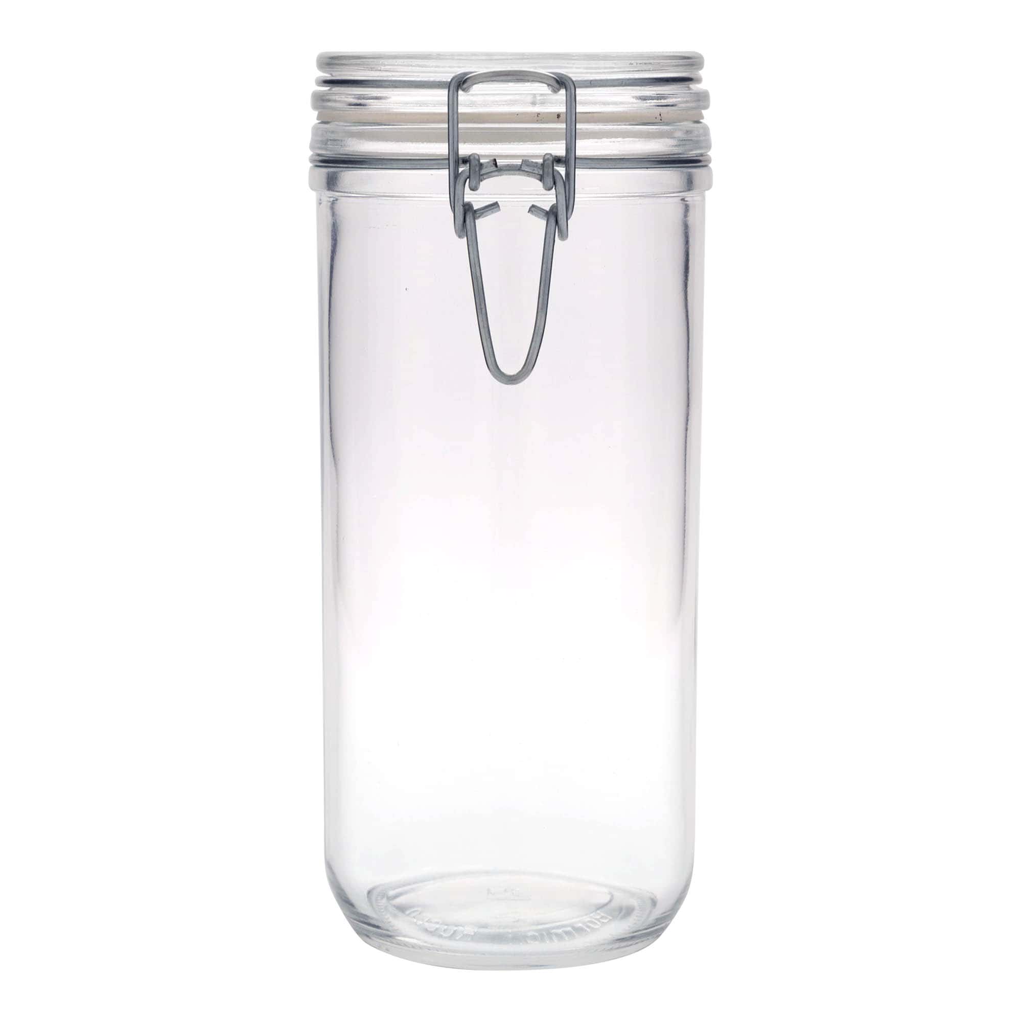 1.000 ml γυάλινο βάζο με μεταλλικό κλιπ 'Fido', στόμιο: κλείσιμο με μεταλλικό κλιπ