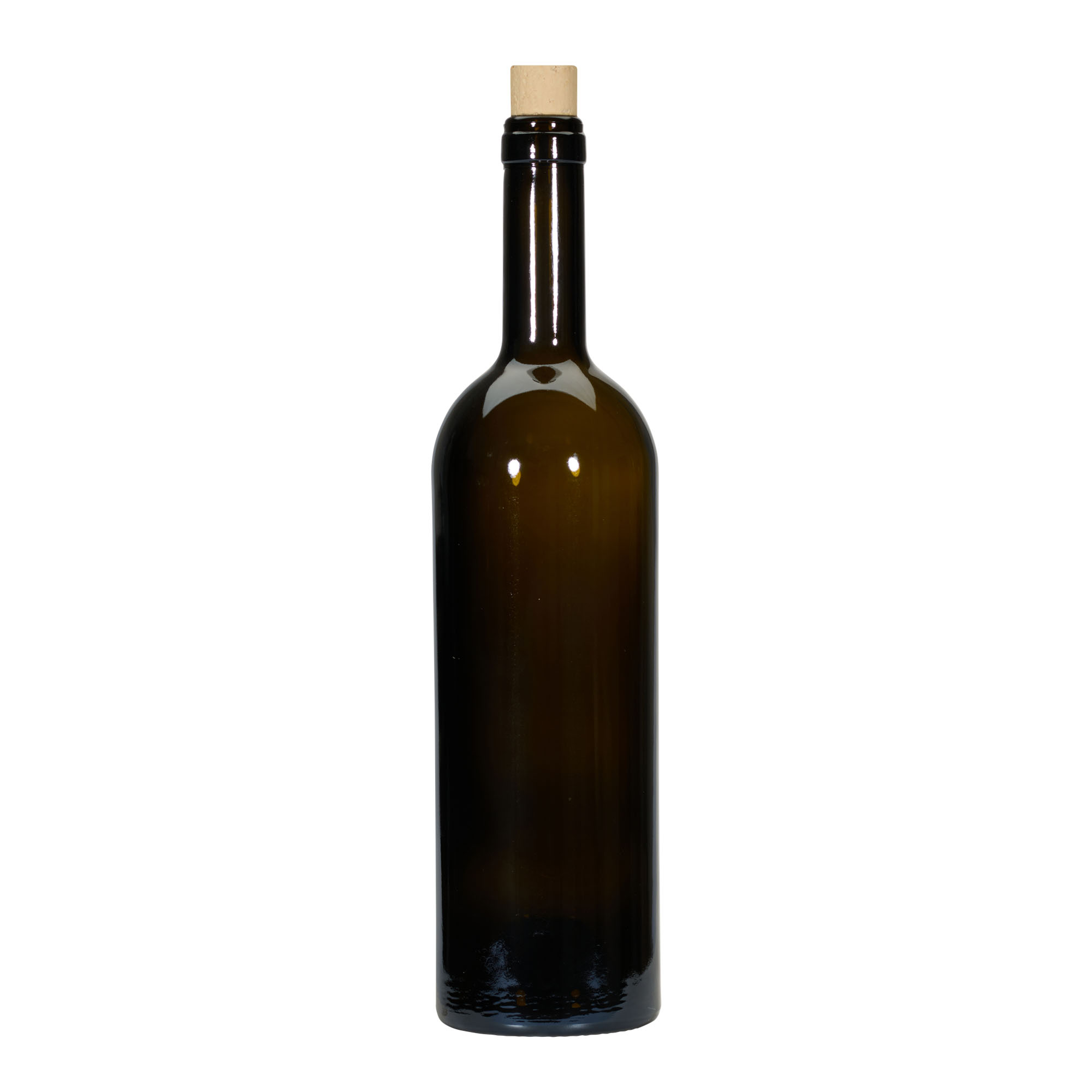 Μπουκάλι κρασιού 'Golia' 750 ml, πράσινο αντικέ, στόμιο: φελλός Μπουκάλι κρασιού 'Golia' 750 ml, πράσινο αντικέ, στόμιο: φελλός