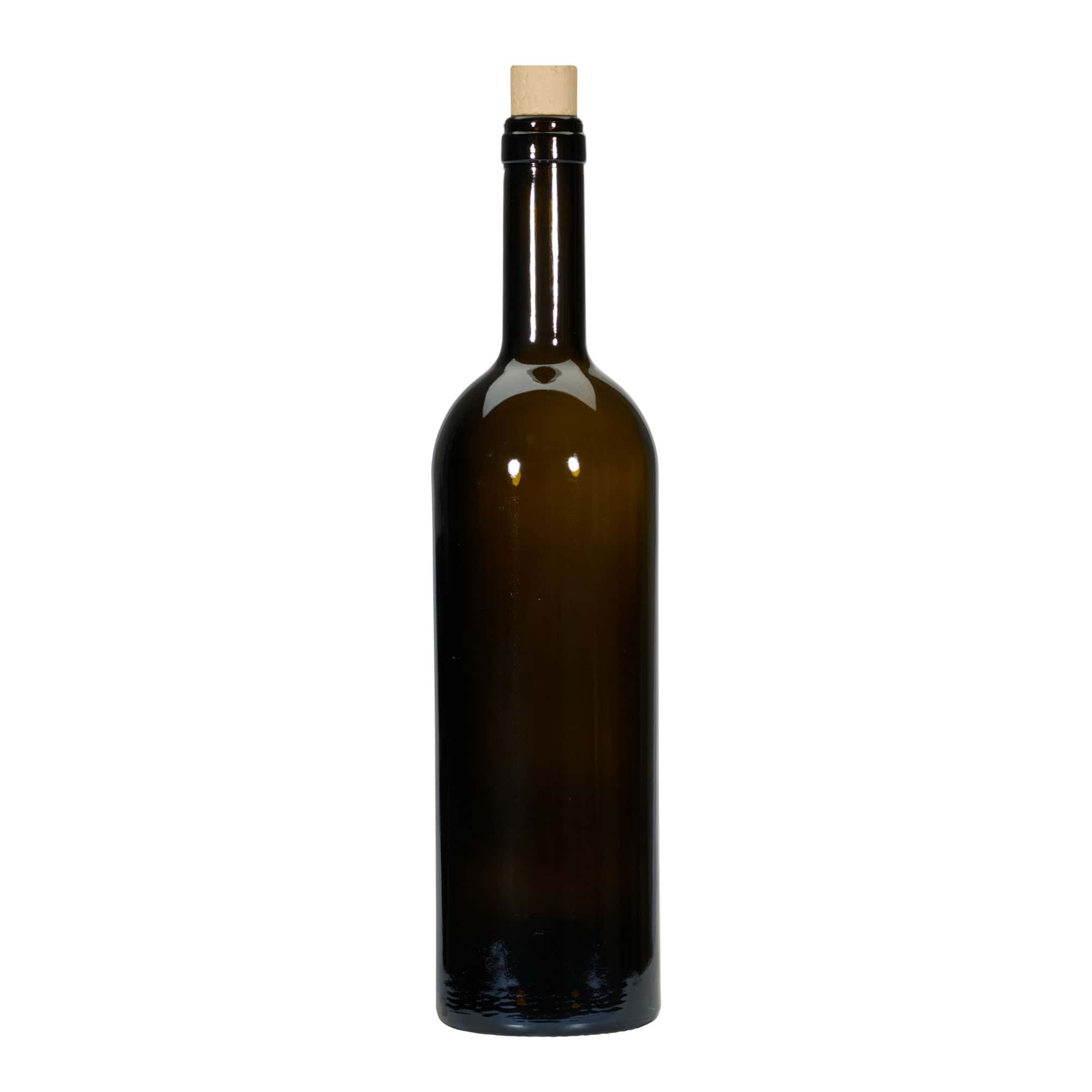 Μπουκάλι κρασιού 'Golia' 750 ml, πράσινο αντικέ, στόμιο: φελλός