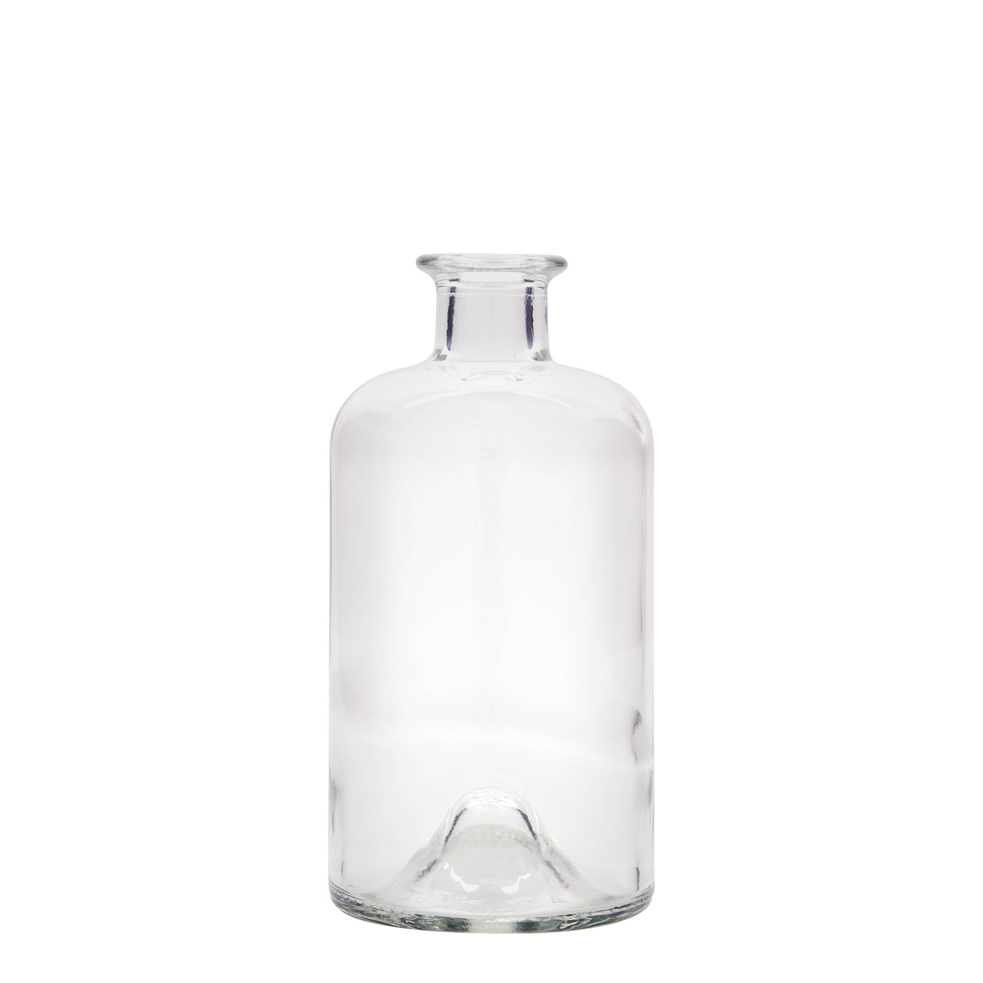 Γυάλινο μπουκάλι φαρμακείου 'Ιατρός' 500 ml, στόμιο: φελλός