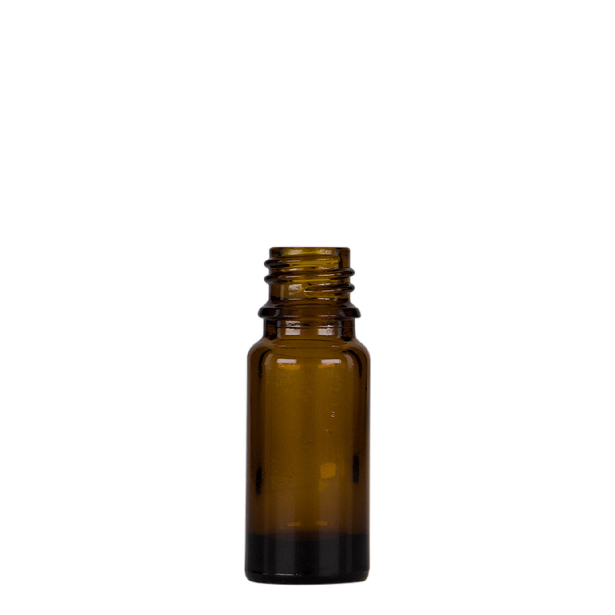 10 ml φιαλίδιο με πιπέτα, ιατρικό, γυάλινο, καφέ-μαύρο, στόμιο: DIN 18