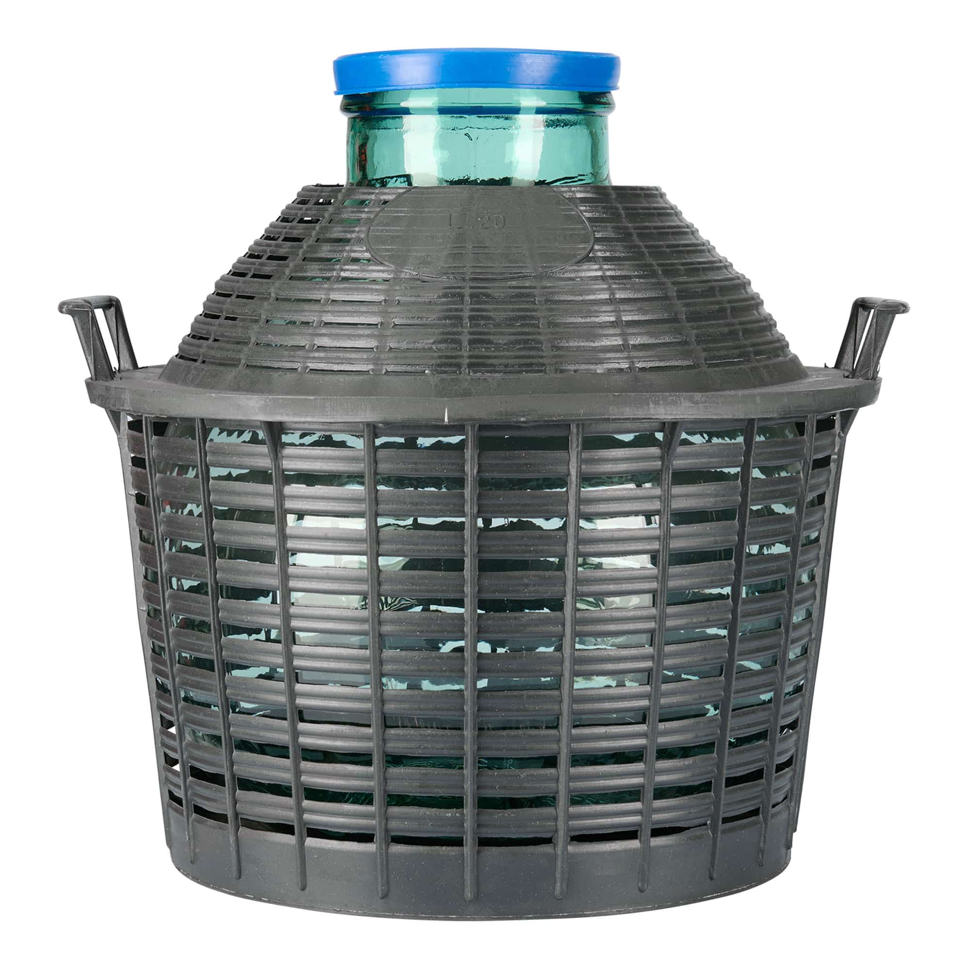 Νταμιτζάνα 20 l με φαρδύ λαιμό, γυάλινη, στόμιο: χωνευτό πώμα Νταμιτζάνα 20 l με φαρδύ λαιμό, γυάλινη, στόμιο: χωνευτό πώμα