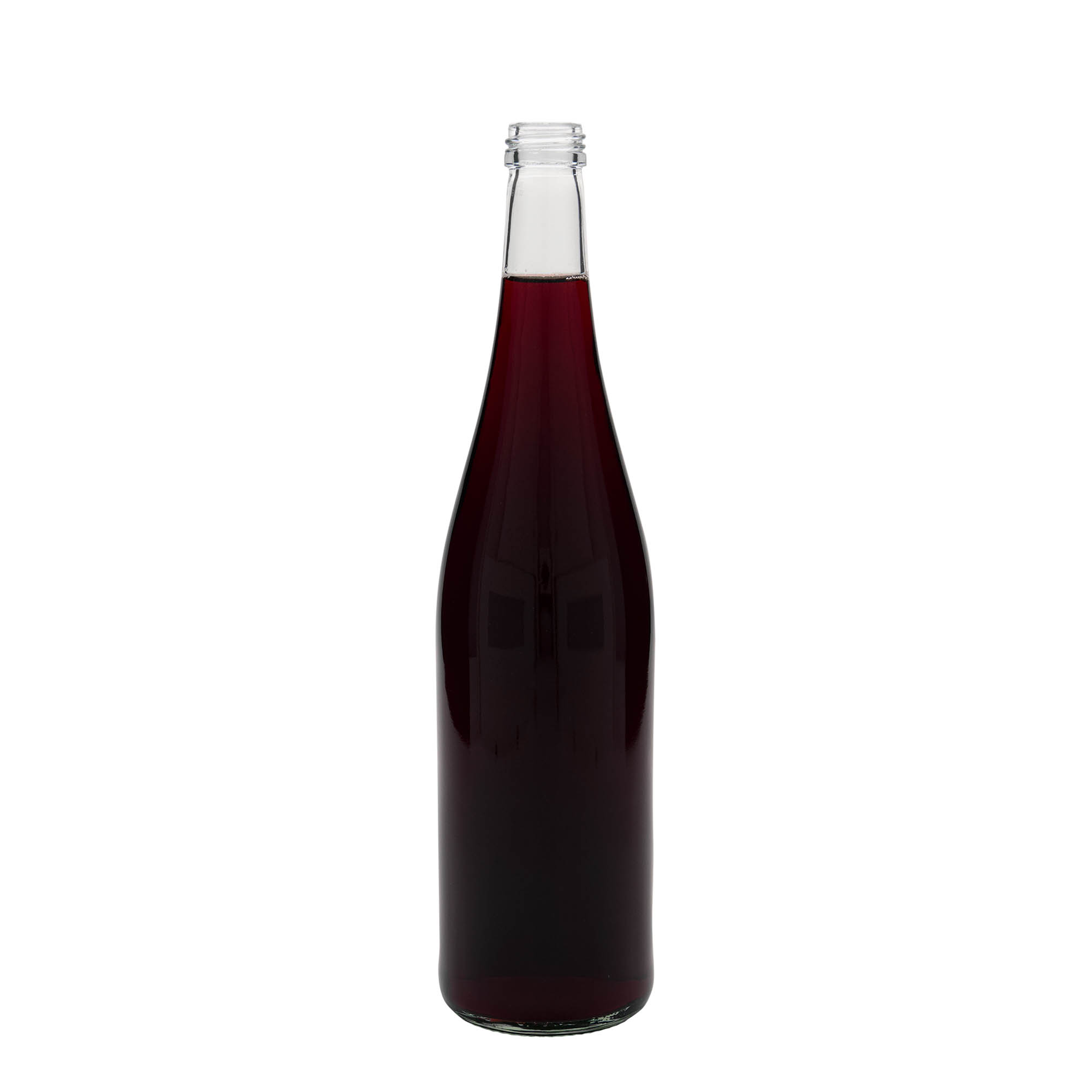 Γυάλινο μπουκάλι 'Ψηλό μπουκάλι κρασιού' 750 ml, στόμιο: PP 28