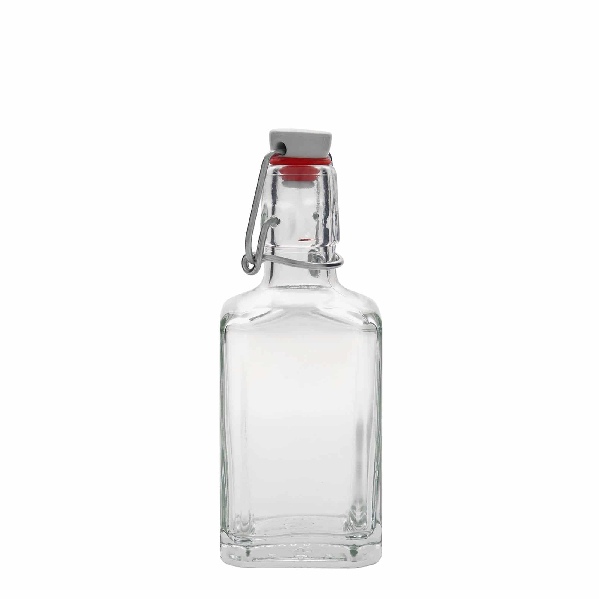 Γυάλινο μπουκάλι 'Rialto' 250 ml, τετράγωνο, στόμιο: μηχανικό πώμα