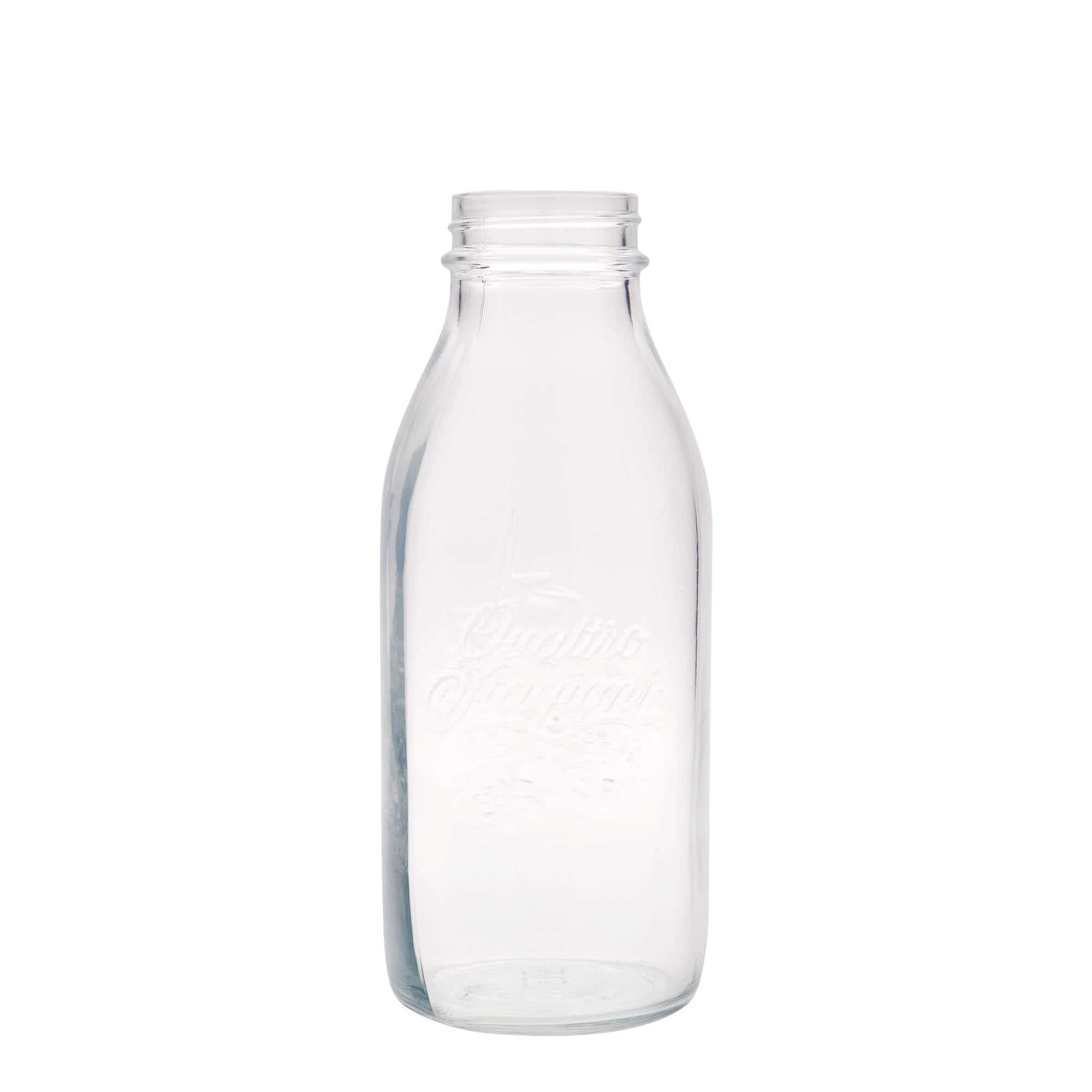 Γυάλινο μπουκάλι 'Quattro Stagioni' 1.000 ml, στόμιο: βιδωτό πώμα Γυάλινο μπουκάλι 'Quattro Stagioni' 1.000 ml, στόμιο: βιδωτό πώμα