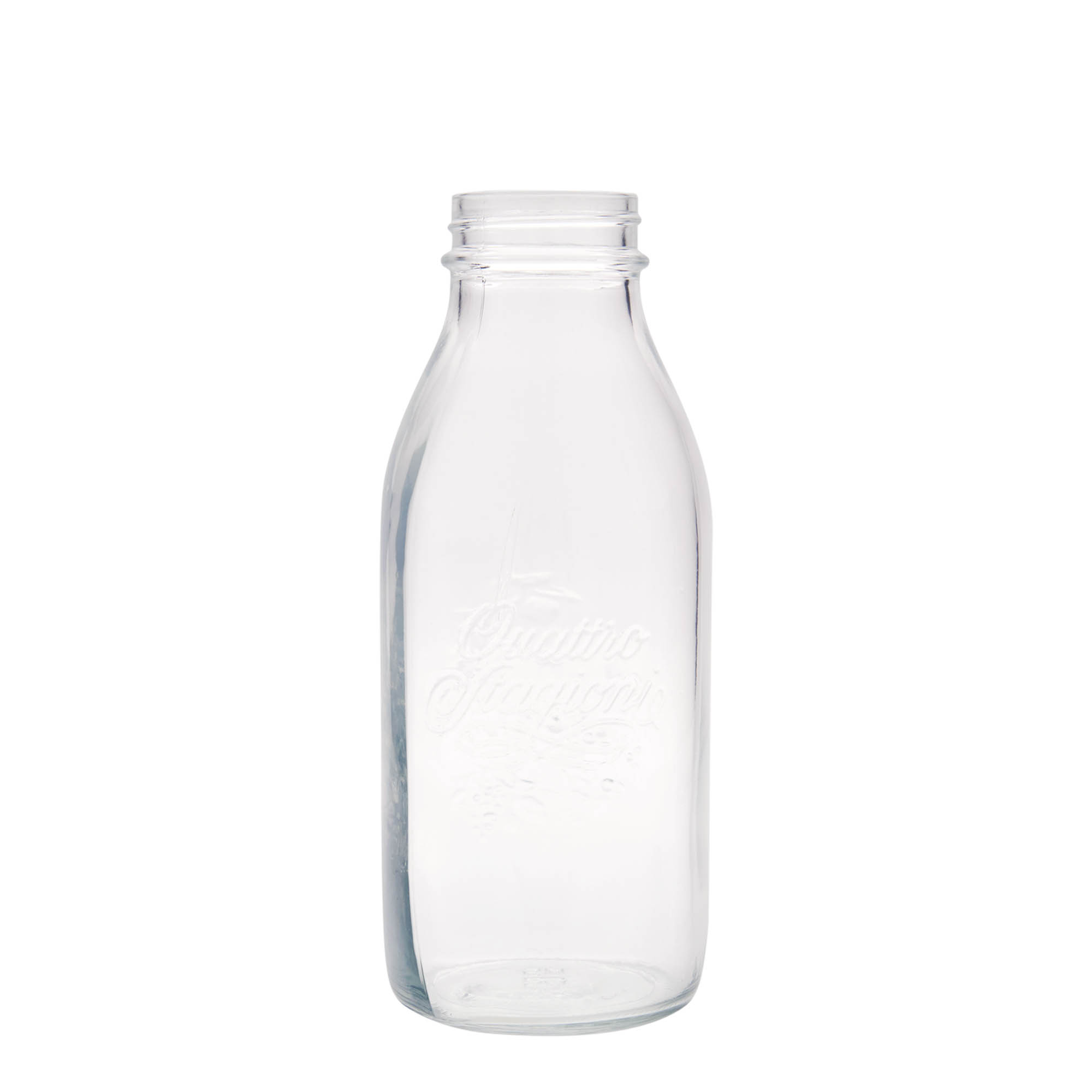 Γυάλινο μπουκάλι 'Quattro Stagioni' 1.000 ml, στόμιο: βιδωτό πώμα Γυάλινο μπουκάλι 'Quattro Stagioni' 1.000 ml, στόμιο: βιδωτό πώμα