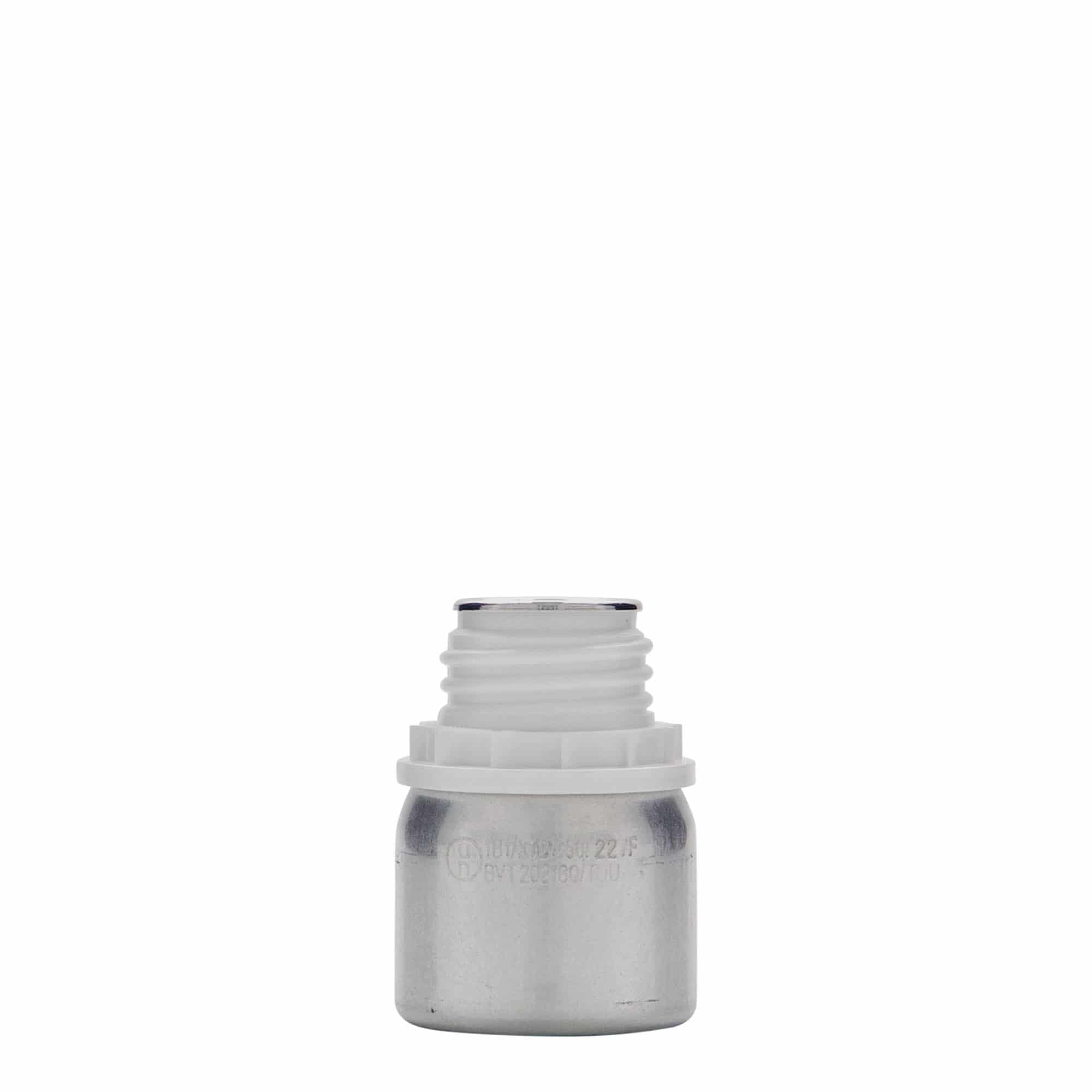 Μπουκάλι αλουμινίου 50 ml, μεταλλικό, ασημί, στόμιο: DIN 32