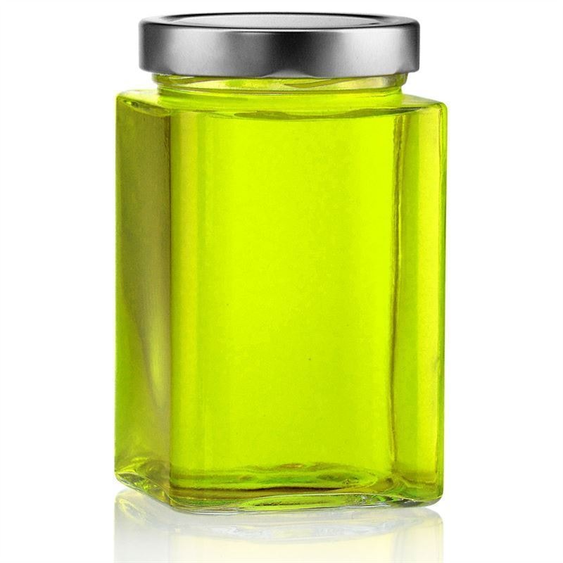 720 ml τετράγωνο γυάλινο βάζο 'Ikarus', στόμιο: Deep-Twist-Off (DTO 82)