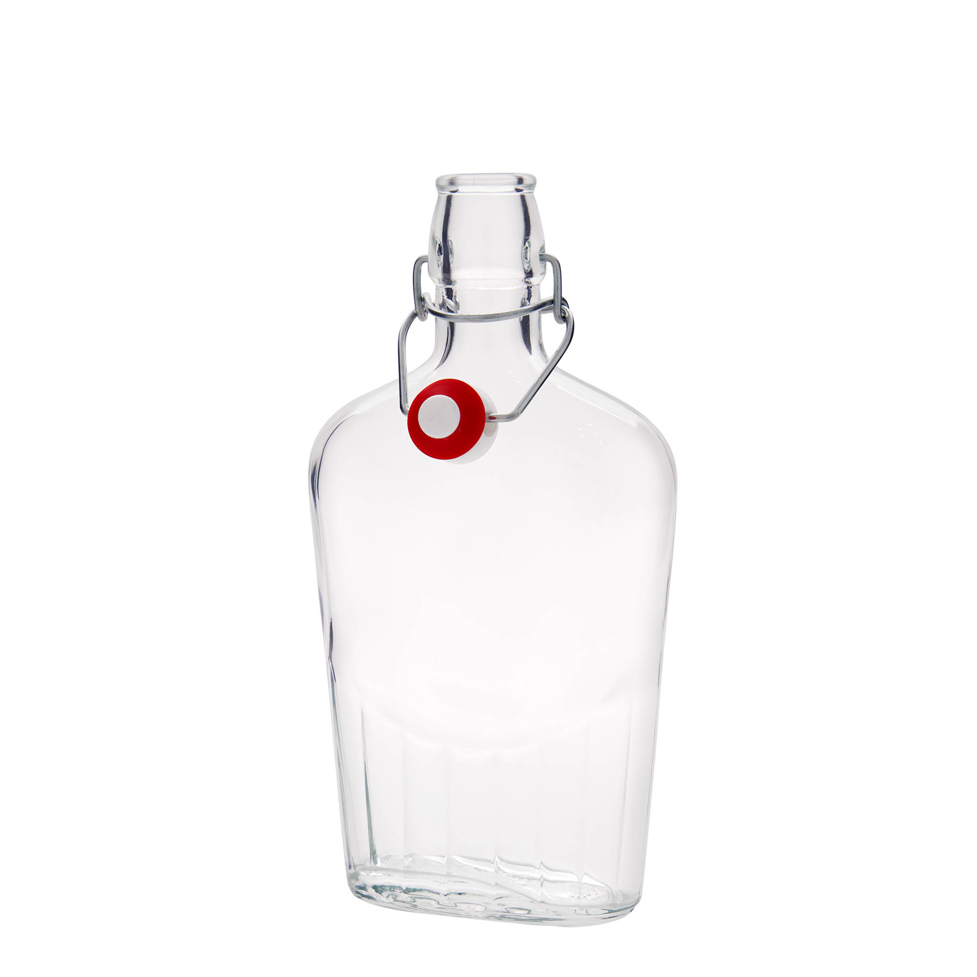 Γυάλινο μπουκάλι 'Fiaschetta' 500 ml, οβάλ, στόμιο: μηχανικό πώμα