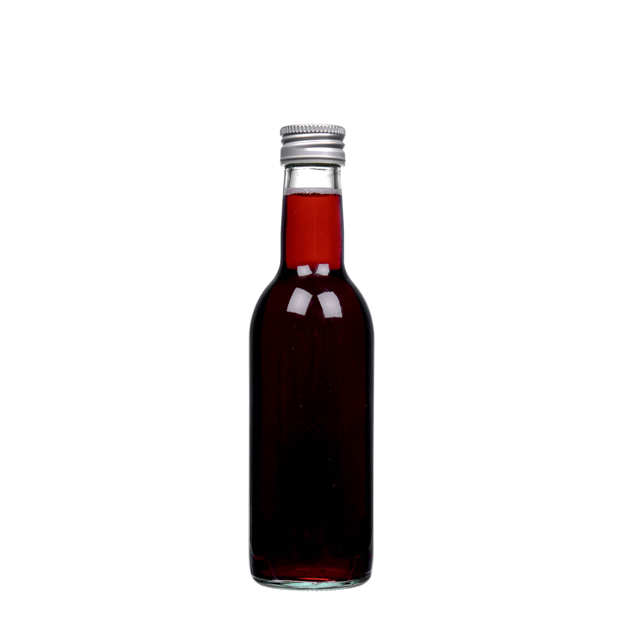 Γυάλινο μπουκάλι 'Bordeaux' 250 ml, στόμιο: PP 28 Γυάλινο μπουκάλι 'Bordeaux' 250 ml, στόμιο: PP 28