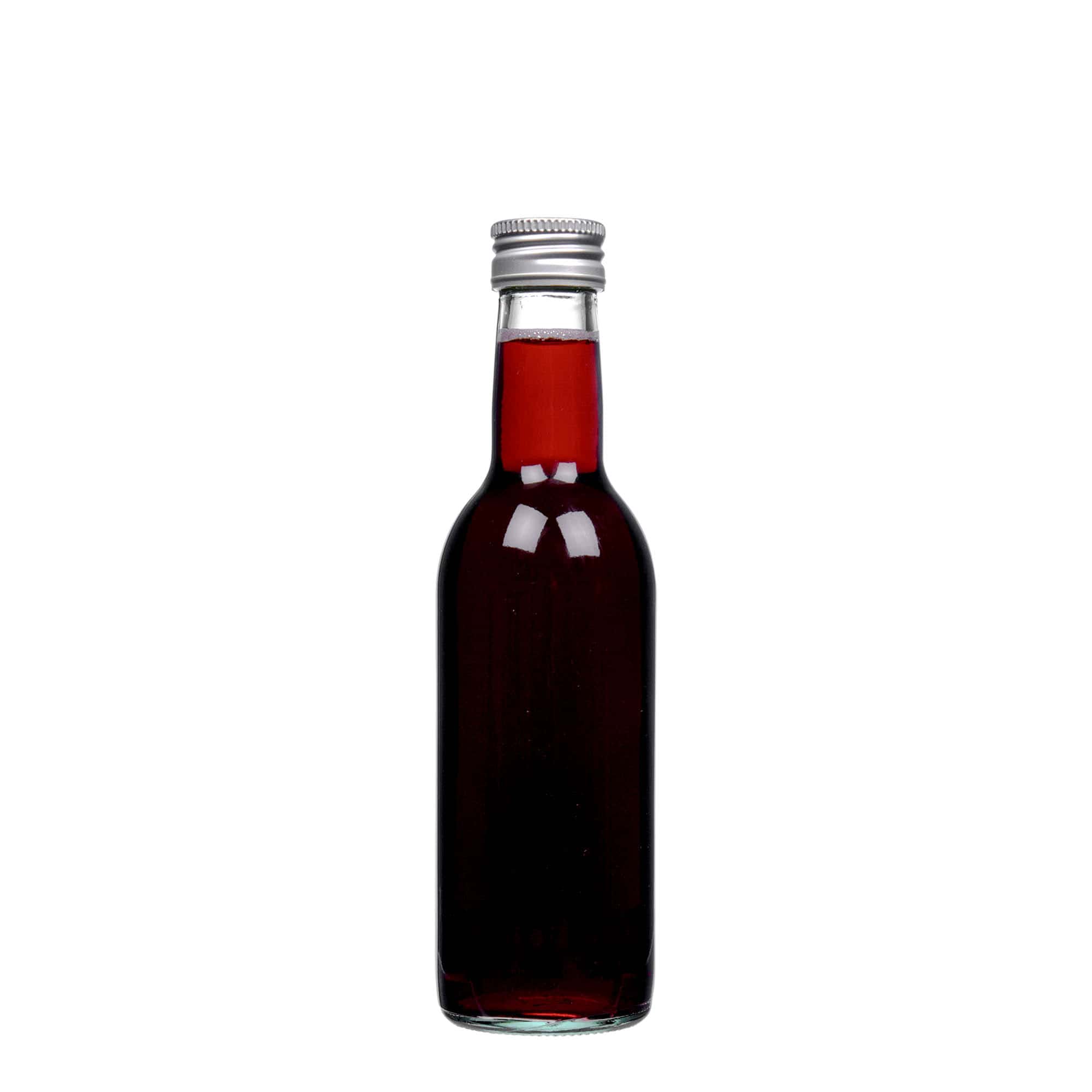 250 ml γυάλινο μπουκάλι 'Bordeaux', στόμιο: PP 28