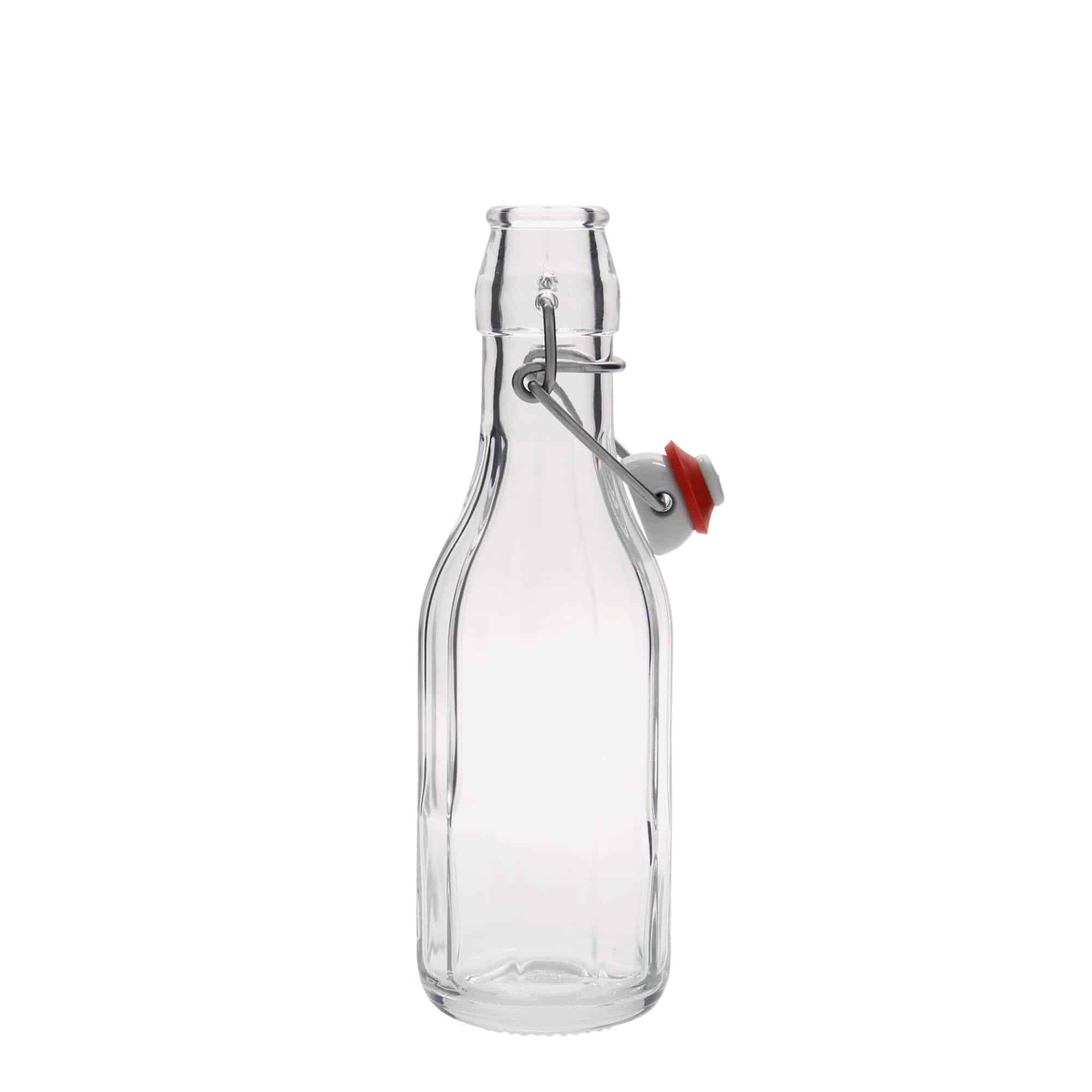 Γυάλινο μπουκάλι 'Bravo' 250 ml, δεκάγωνο, στόμιο: μηχανικό πώμα Γυάλινο μπουκάλι 'Bravo' 250 ml, δεκάγωνο, στόμιο: μηχανικό πώμα