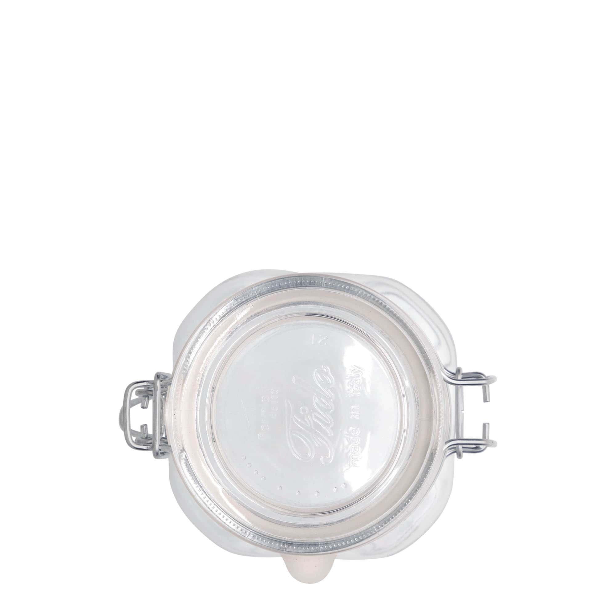 Βάζο με καπάκι με κλιπ 'Fido' 500 ml, τετράγωνο, στόμιο: καπάκι με κλιπ