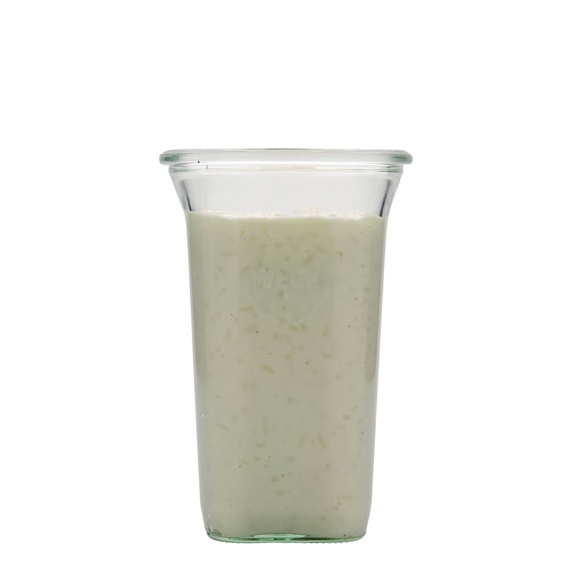 Τετράγωνο βάζο WECK 795 ml, τετράγωνο, στόμιο: στρογγυλεμένο χείλος