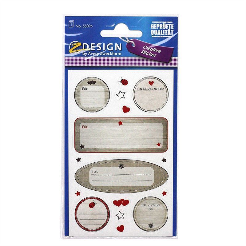 Ετικέτες Zweckform 'Για:', χάρτινες, πολύχρωμες Ετικέτες Zweckform 'Για:', χάρτινες, πολύχρωμες