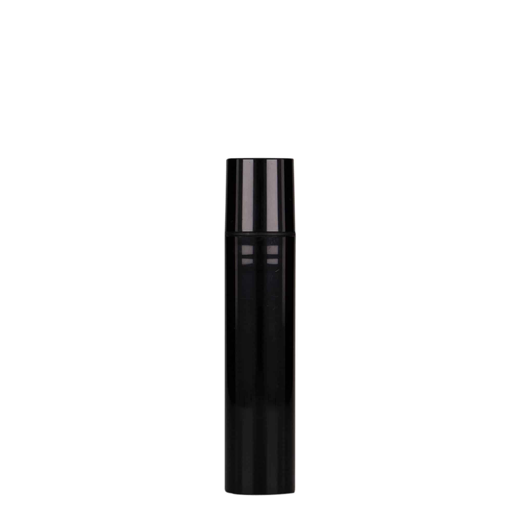 Airless Dispenser 'Nano' 15 ml, πλαστικό PP, μαύρο