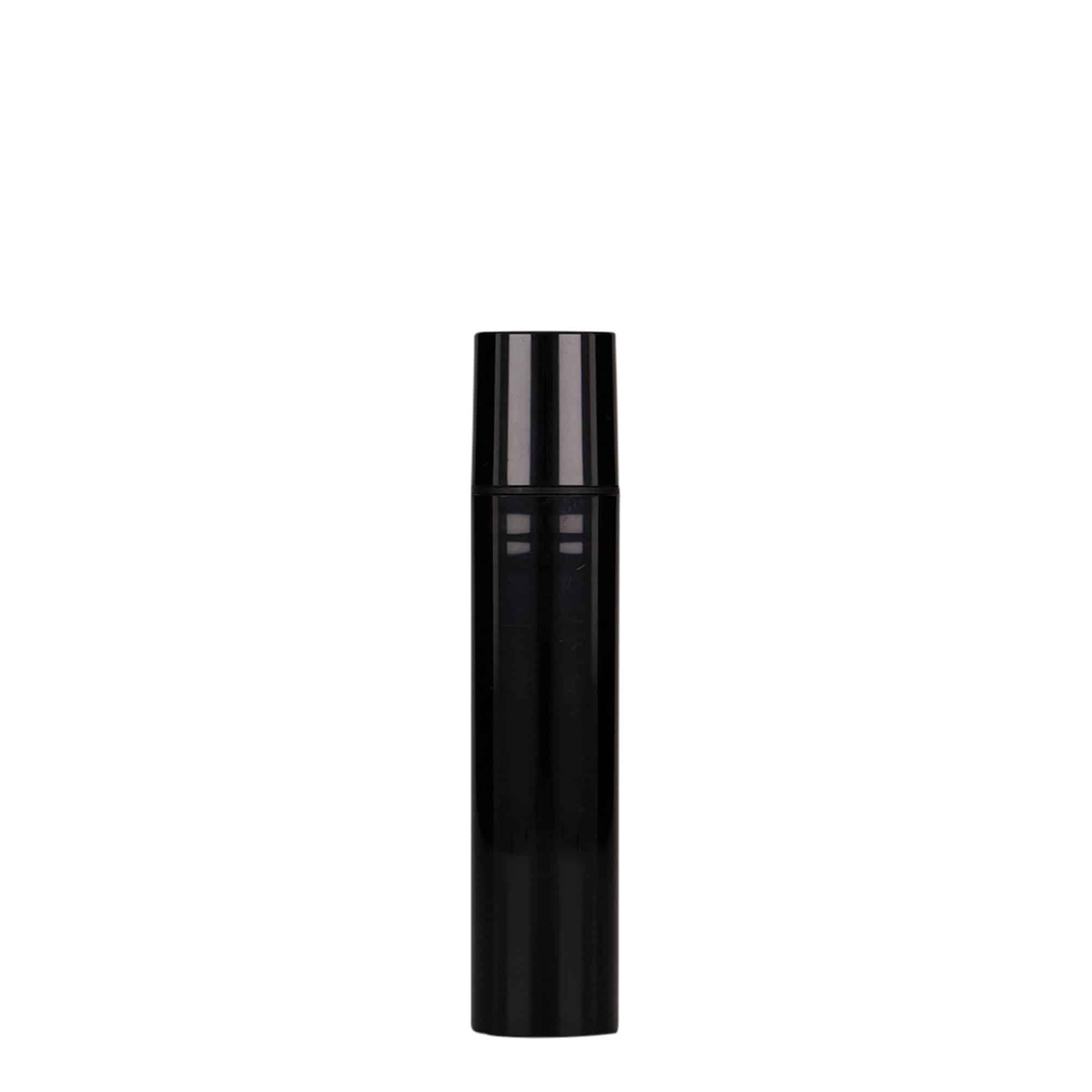 Airless Dispenser 'Nano' 15 ml, πλαστικό PP, μαύρο